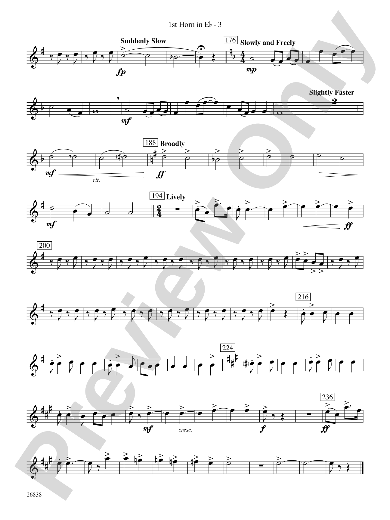 River Songs of the South: (wp) 1st Horn in E-flat