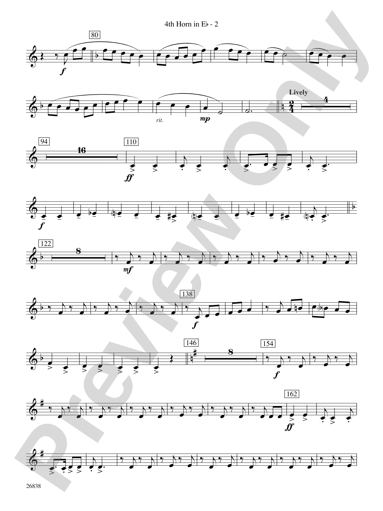 River Songs of the South: (wp) 4th Horn in E-flat