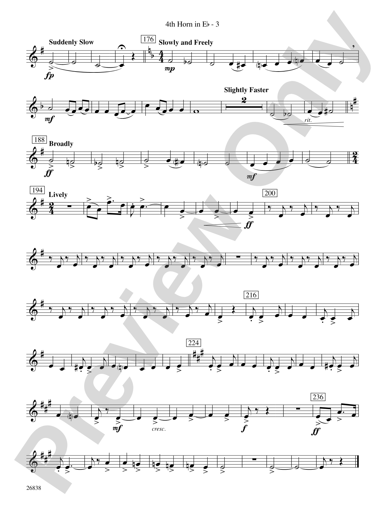 River Songs of the South: (wp) 4th Horn in E-flat
