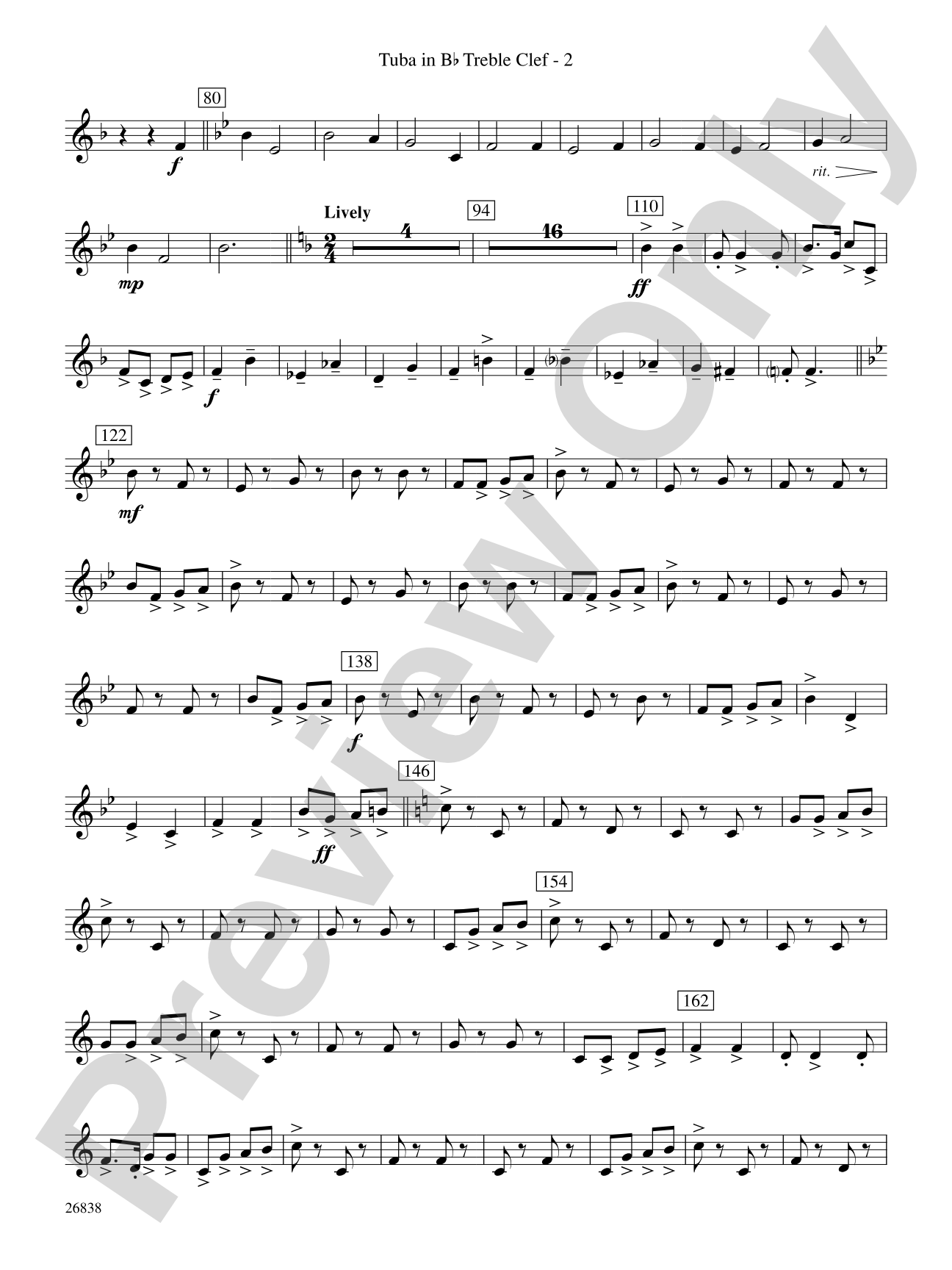 River Songs of the South: (wp) B-flat Tuba T.C.