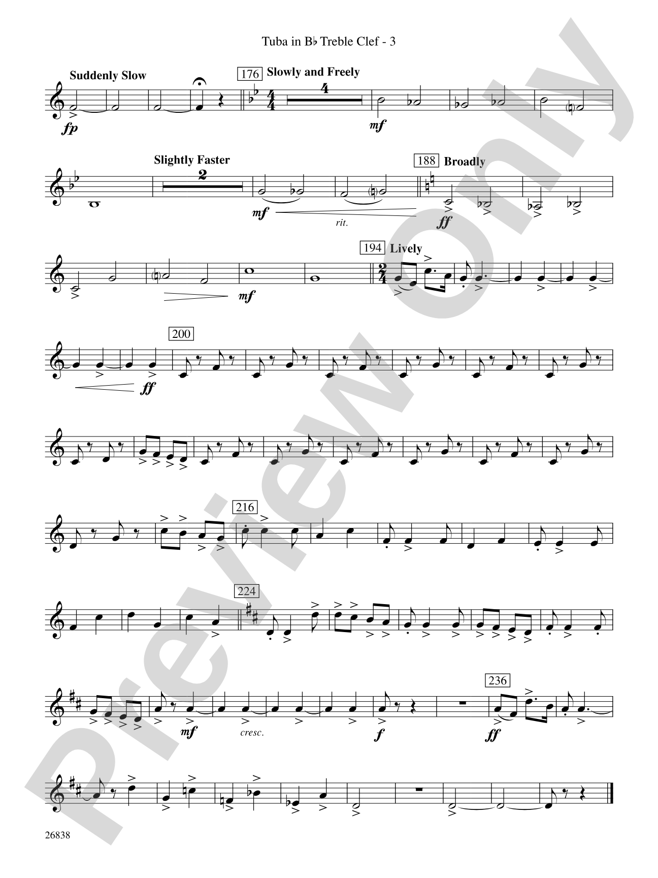 River Songs of the South: (wp) B-flat Tuba T.C.