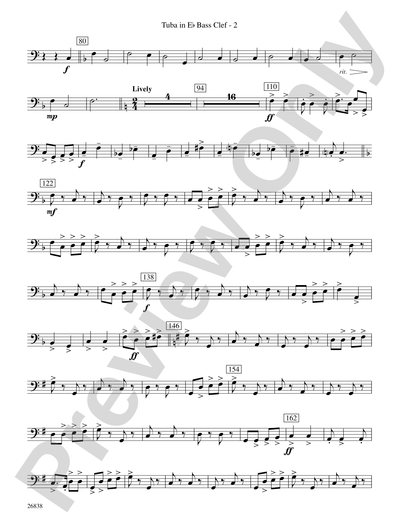 River Songs of the South: (wp) E-flat Tuba B.C.