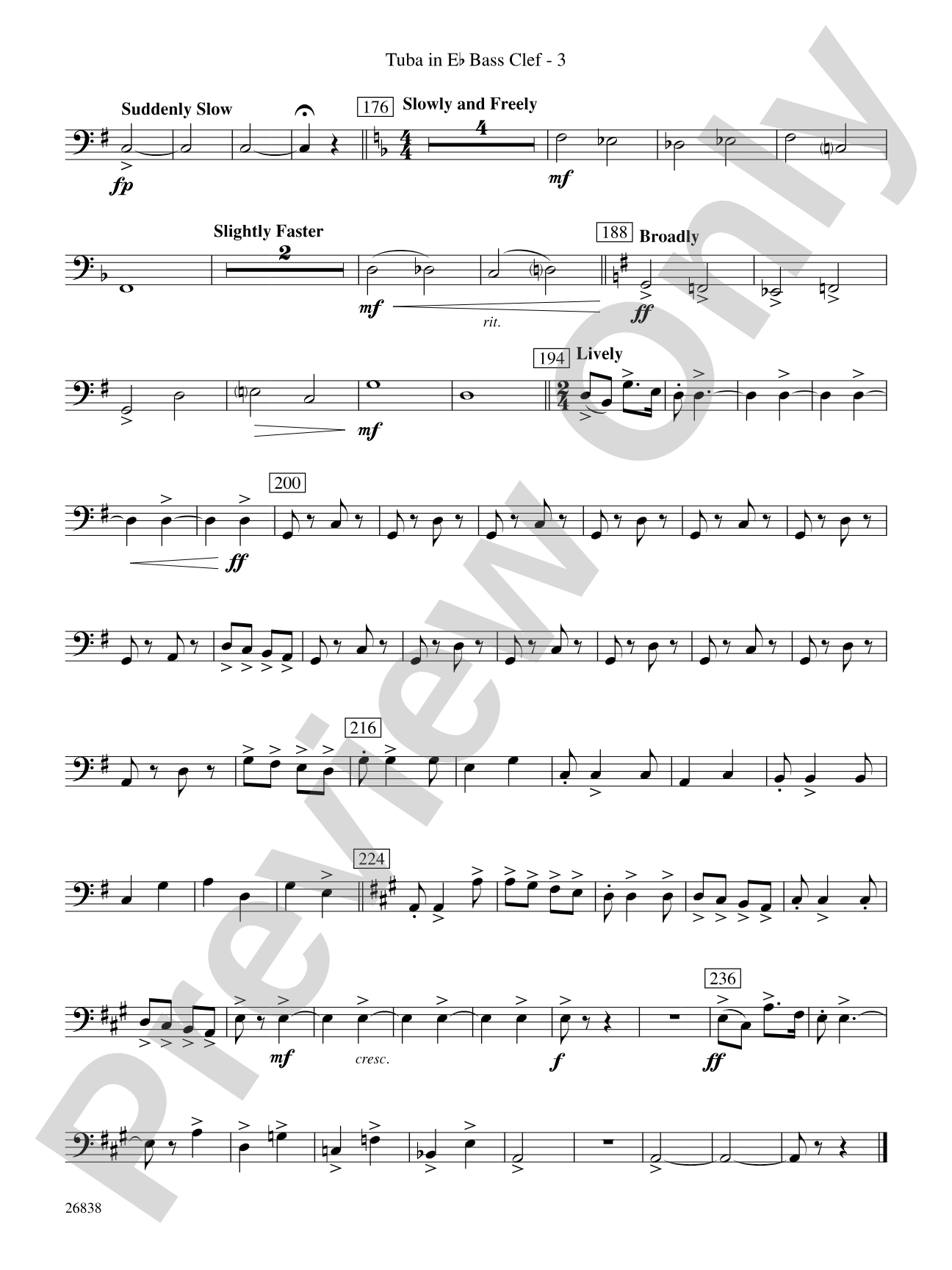 River Songs of the South: (wp) E-flat Tuba B.C.