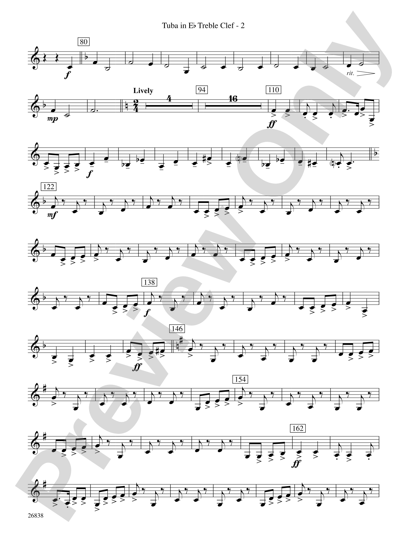 River Songs of the South: (wp) E-flat Tuba T.C.