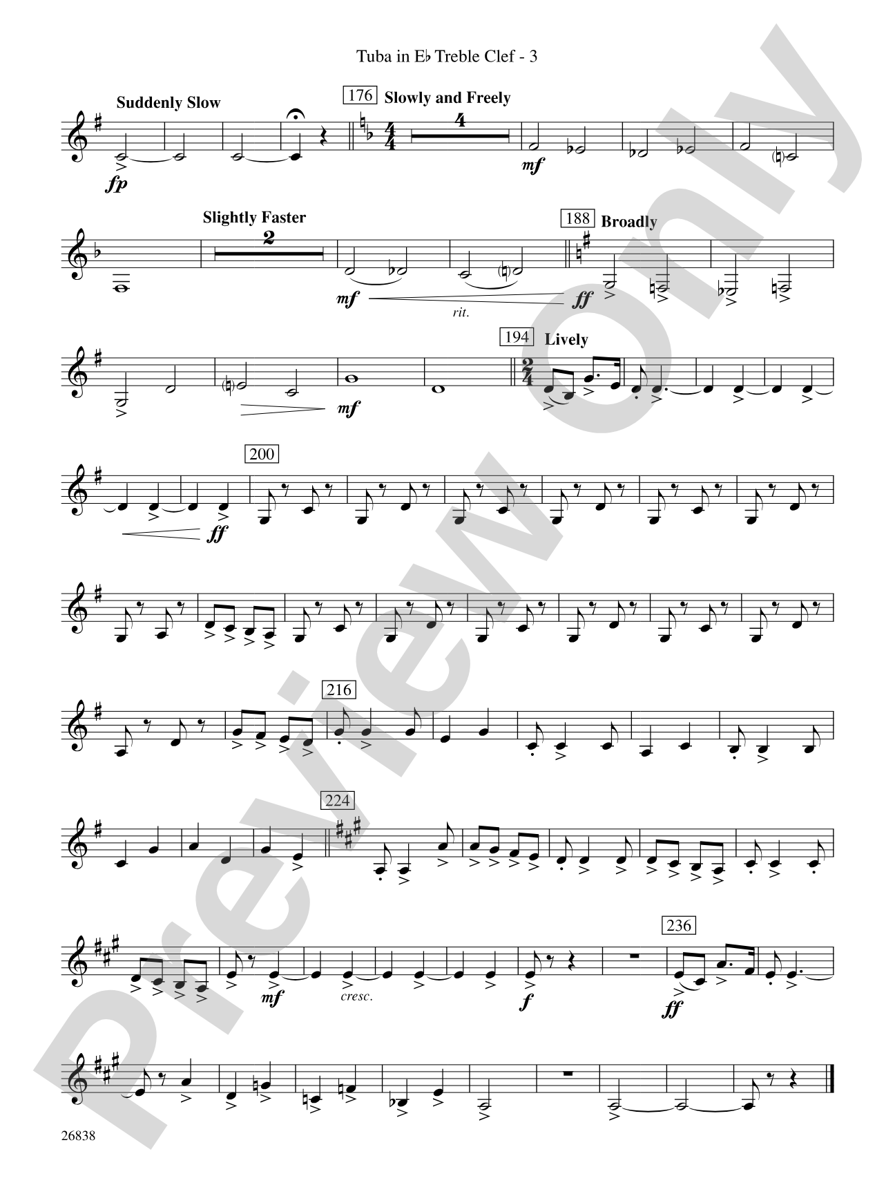 River Songs of the South: (wp) E-flat Tuba T.C.