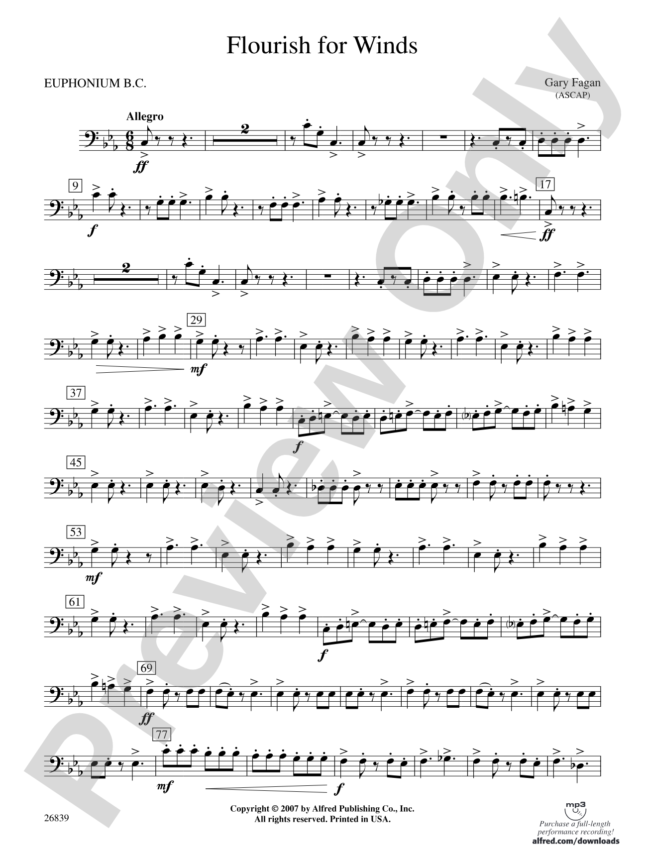 Flourish for Winds: Baritone B.C.