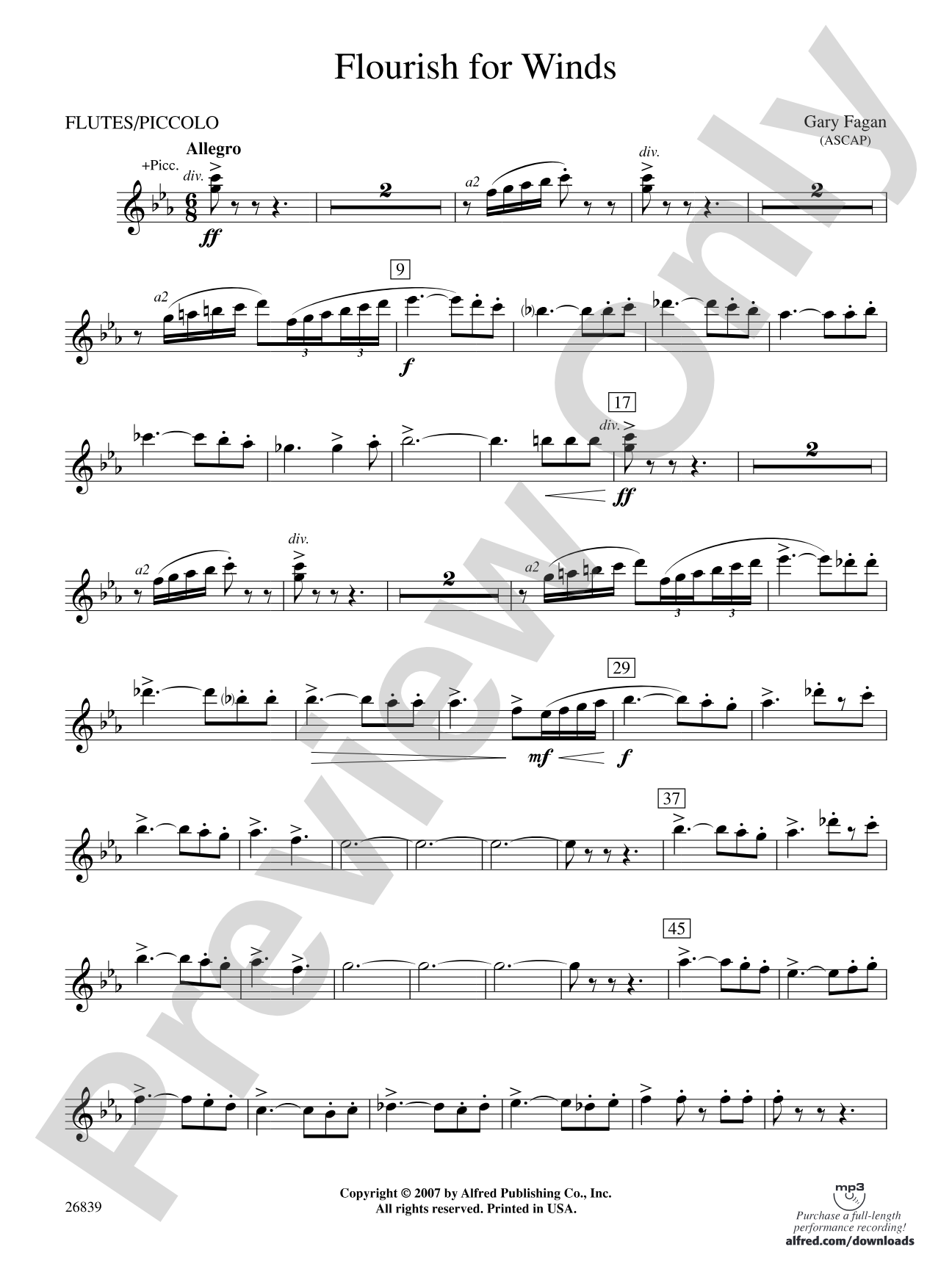 Flourish for Winds: Flute