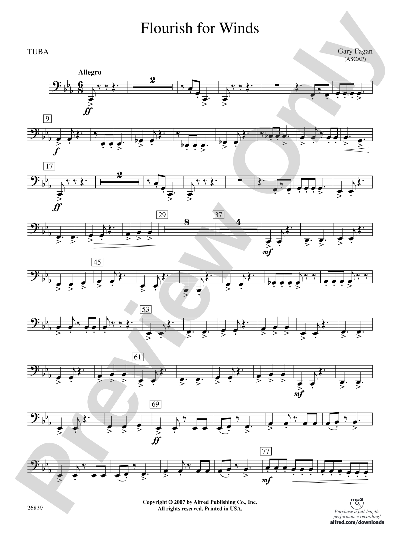 Flourish for Winds: Tuba