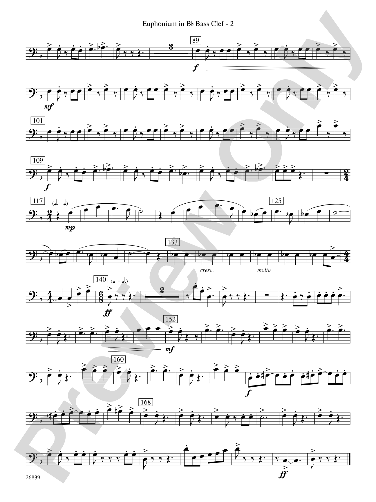 Flourish for Winds: (wp) B-flat Baritone B.C.