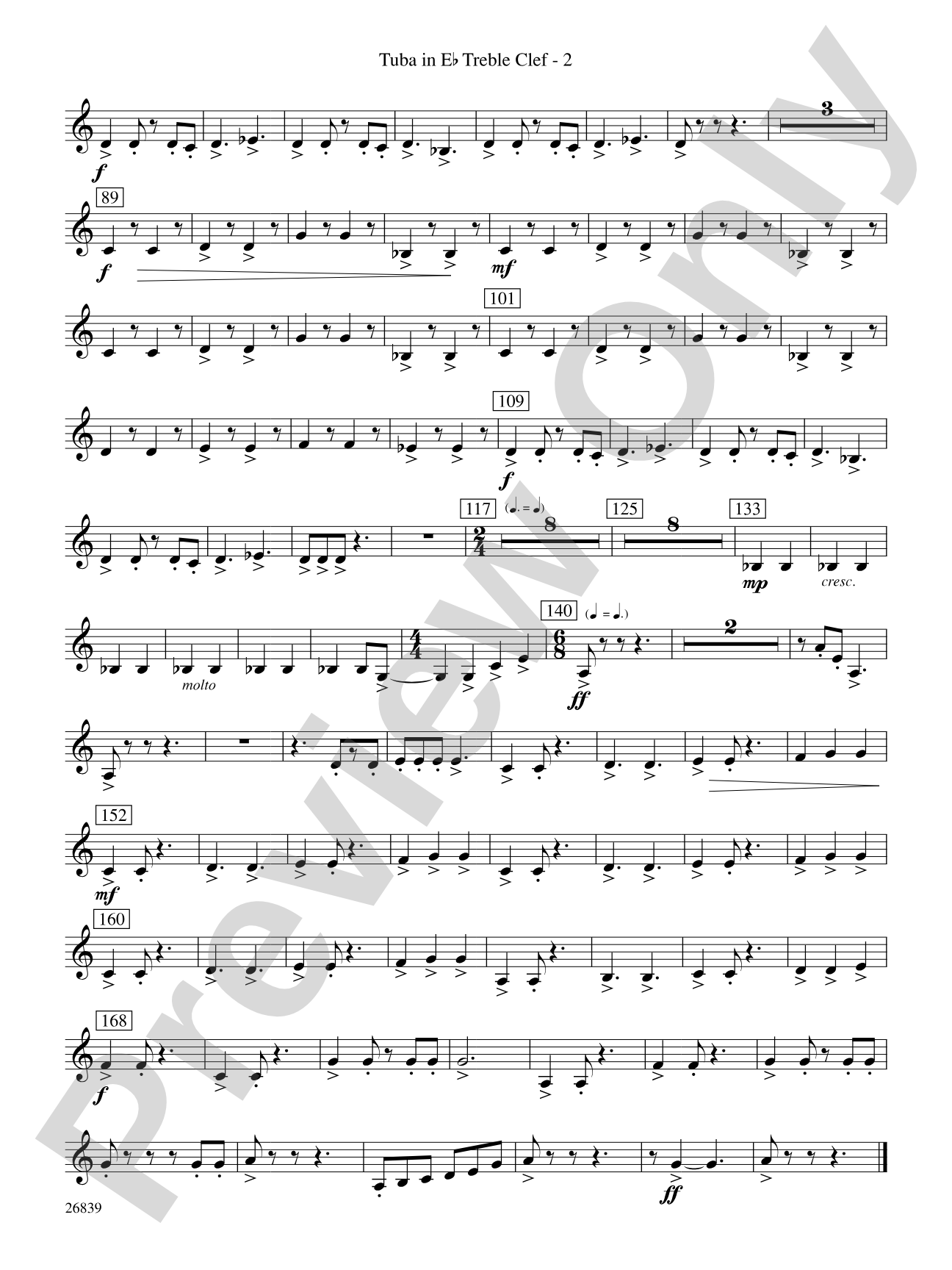 Flourish for Winds: (wp) E-flat Tuba T.C.