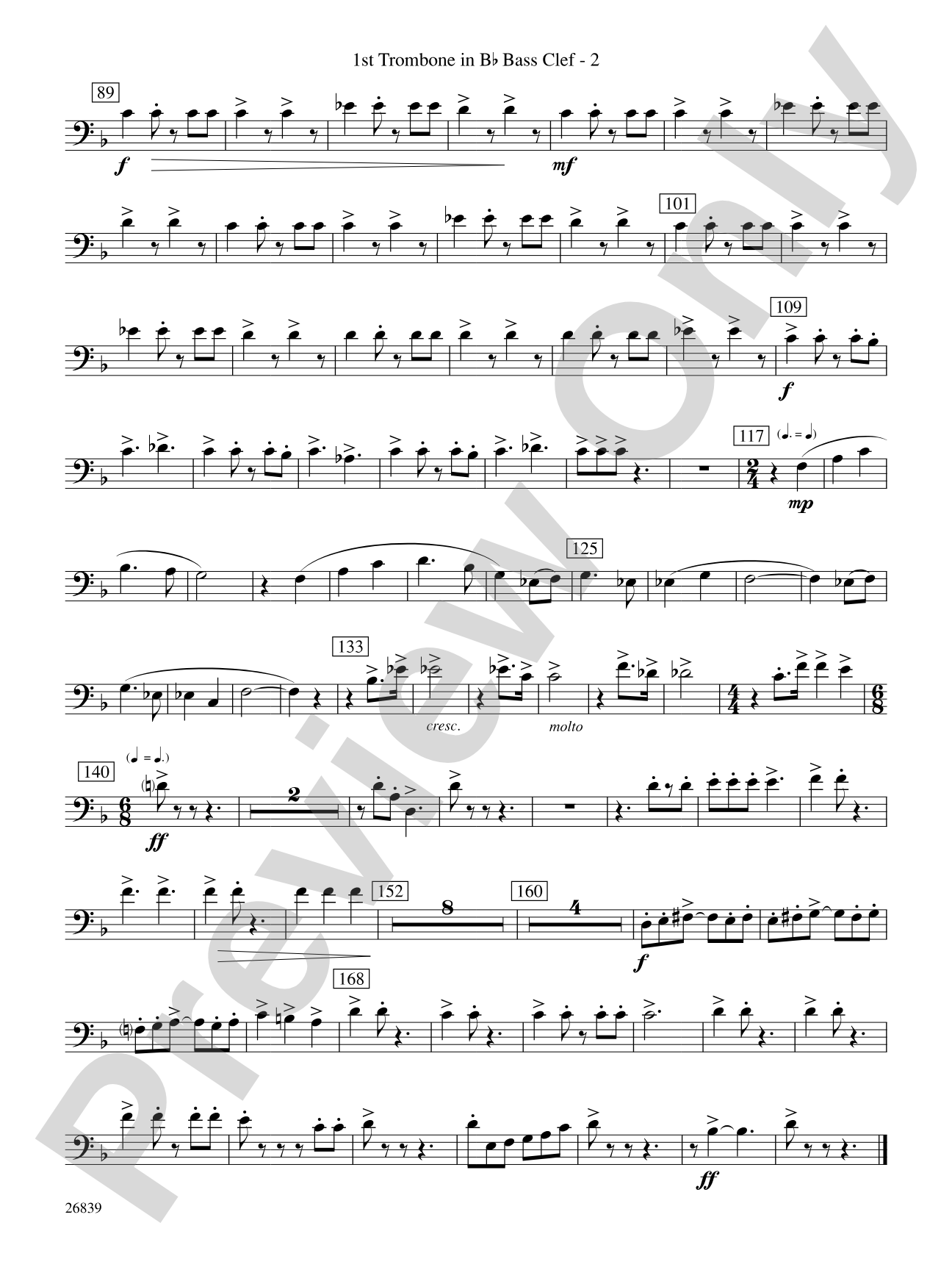 Flourish for Winds: (wp) 1st B-flat Trombone B.C.