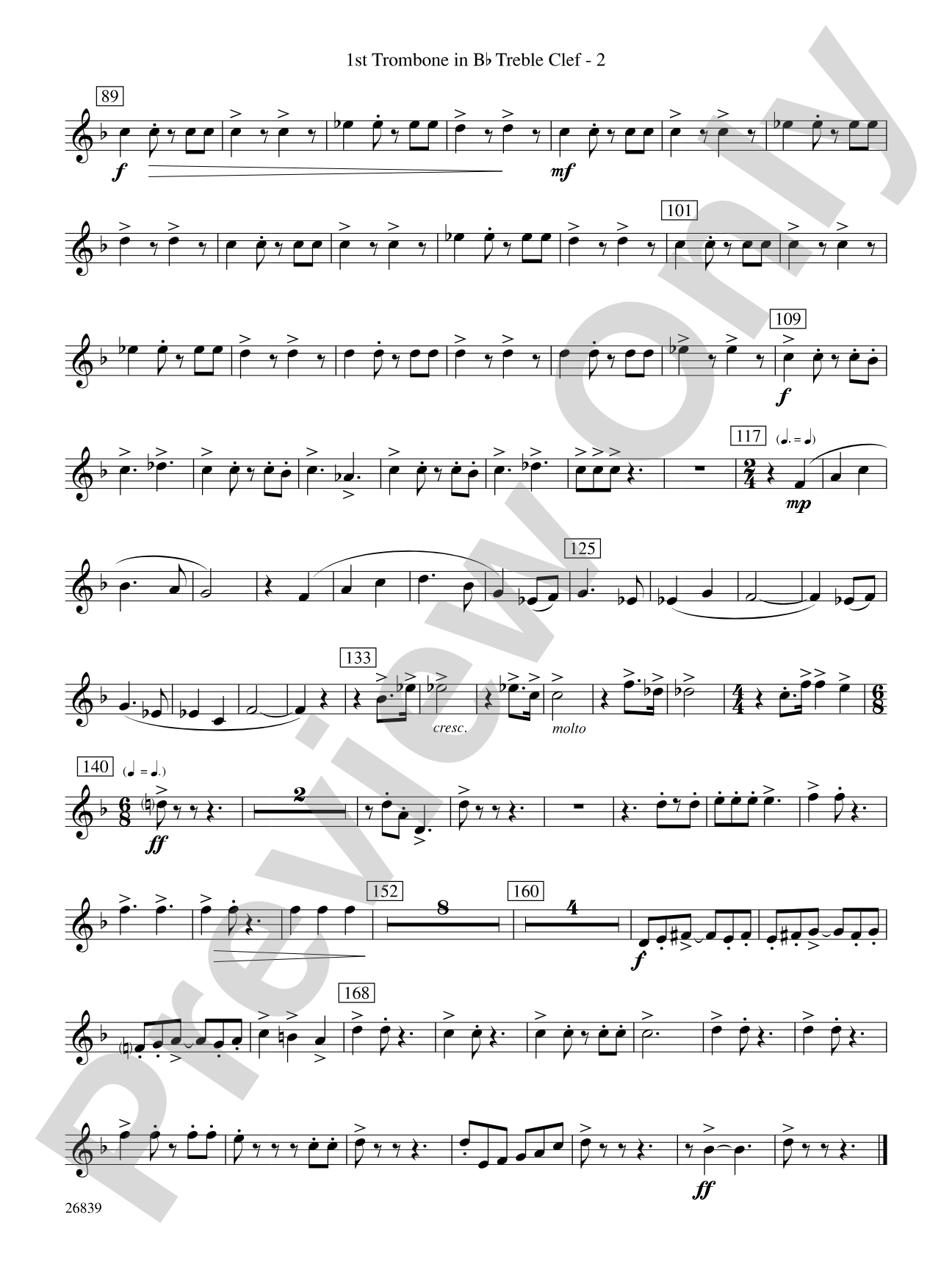 Flourish for Winds: (wp) 1st B-flat Trombone T.C.