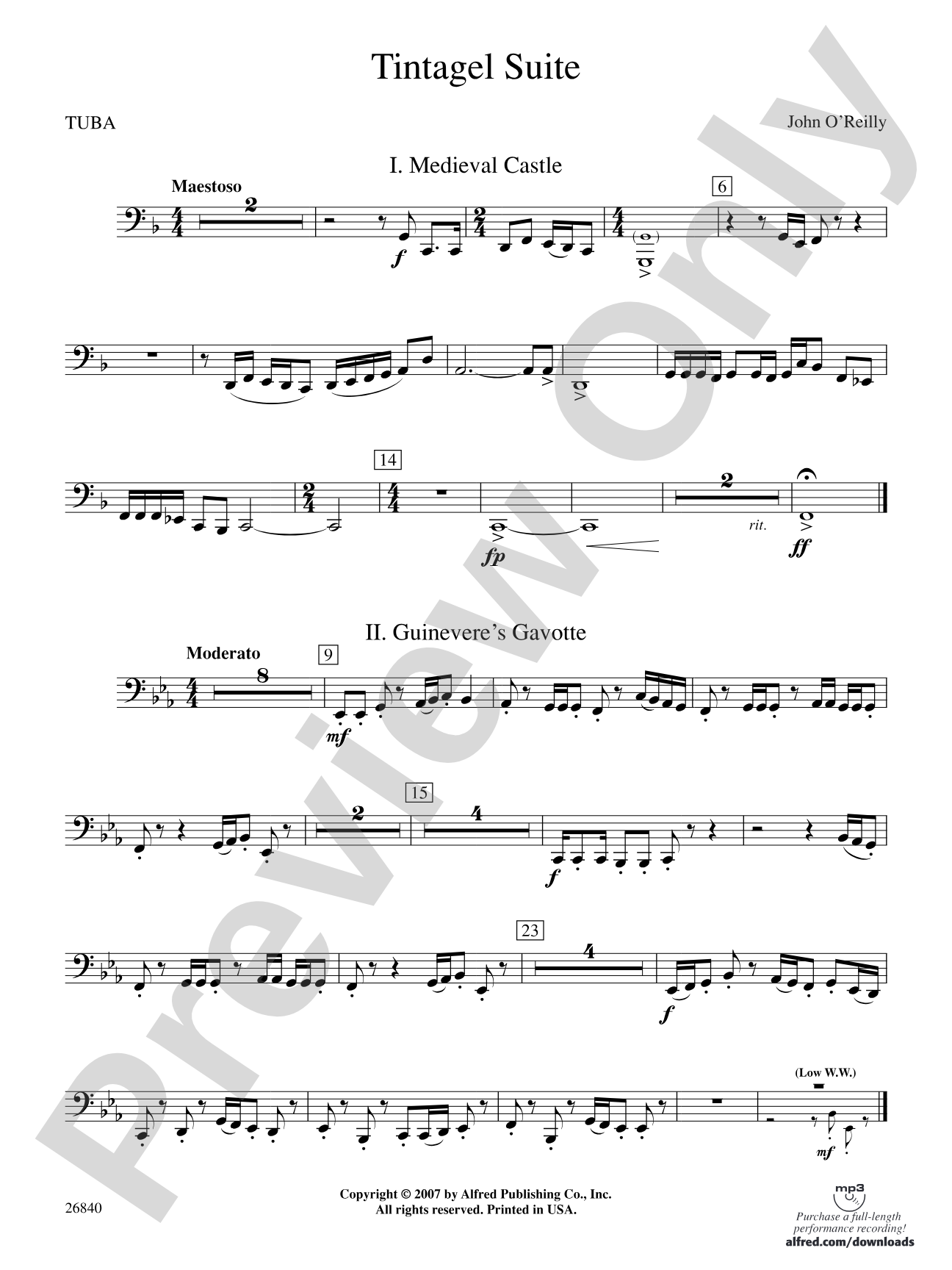 Tintagel Suite: Tuba