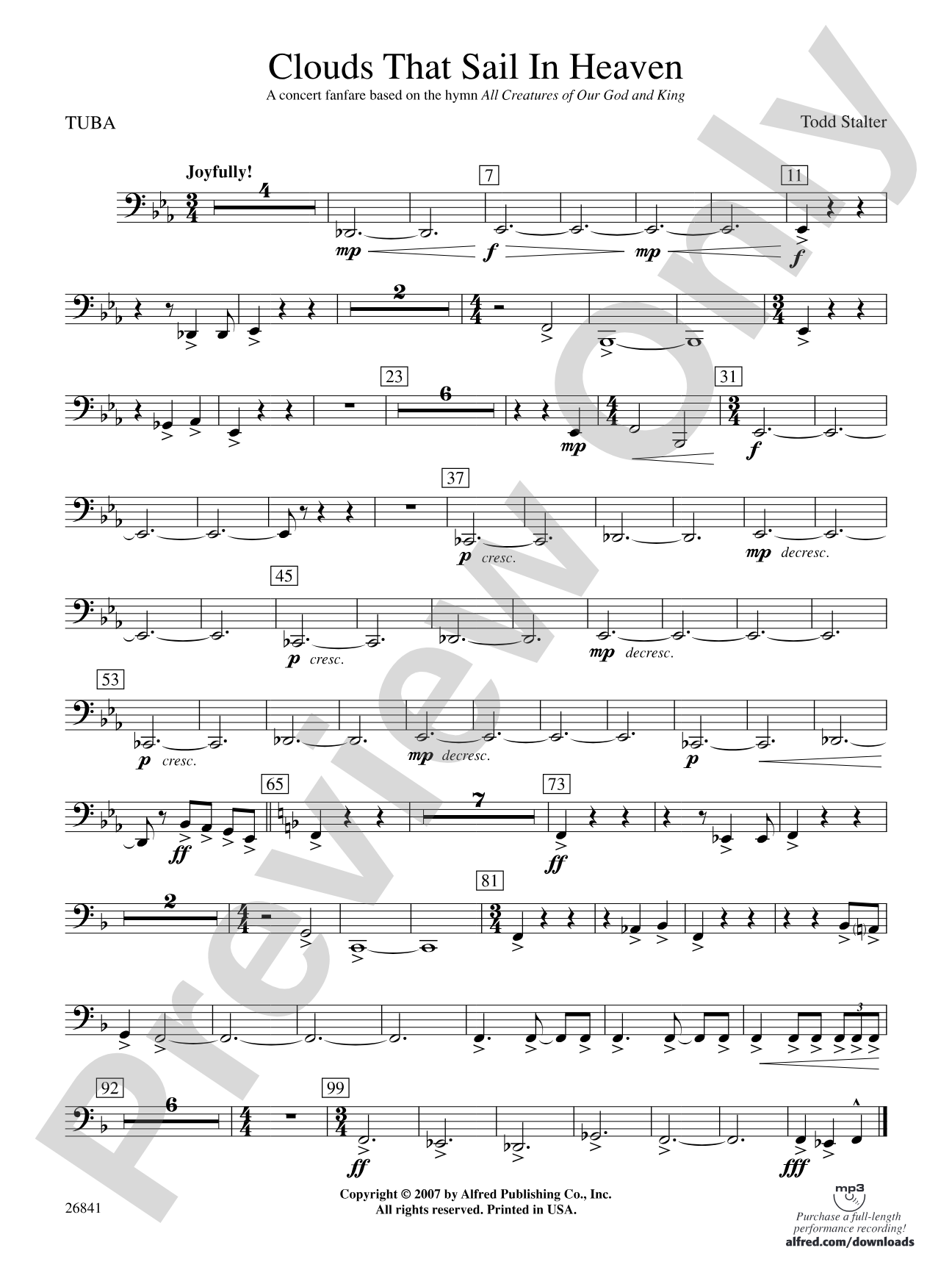 Clouds That Sail in Heaven: Tuba