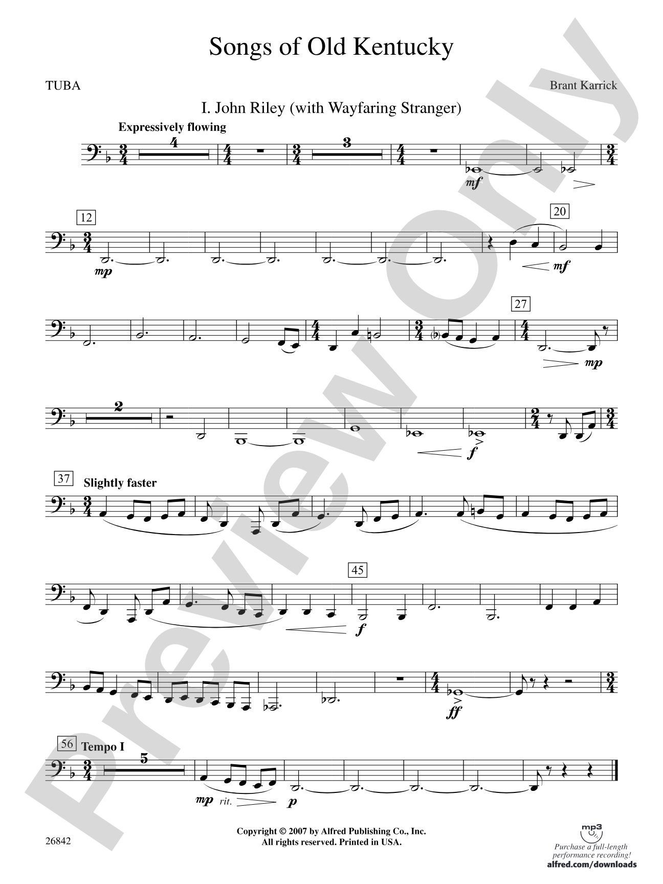 Songs of Old Kentucky: Tuba