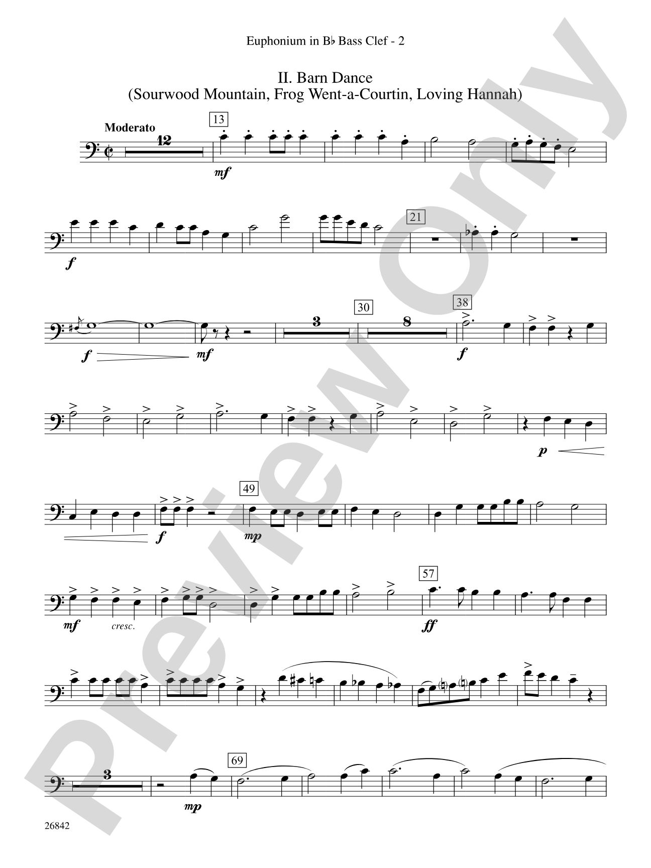 Songs of Old Kentucky: (wp) B-flat Baritone B.C.