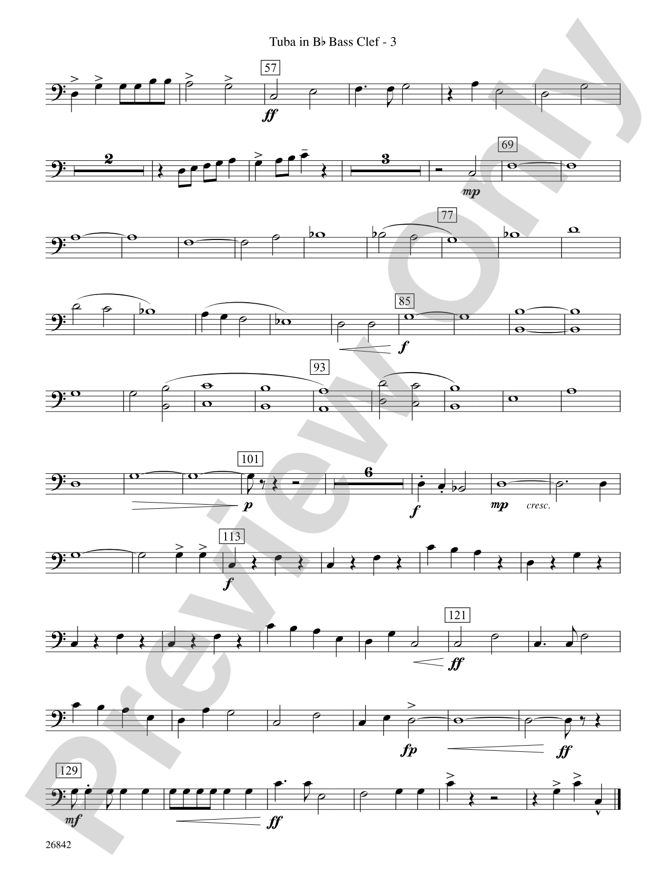 Songs of Old Kentucky: (wp) B-flat Tuba B.C.