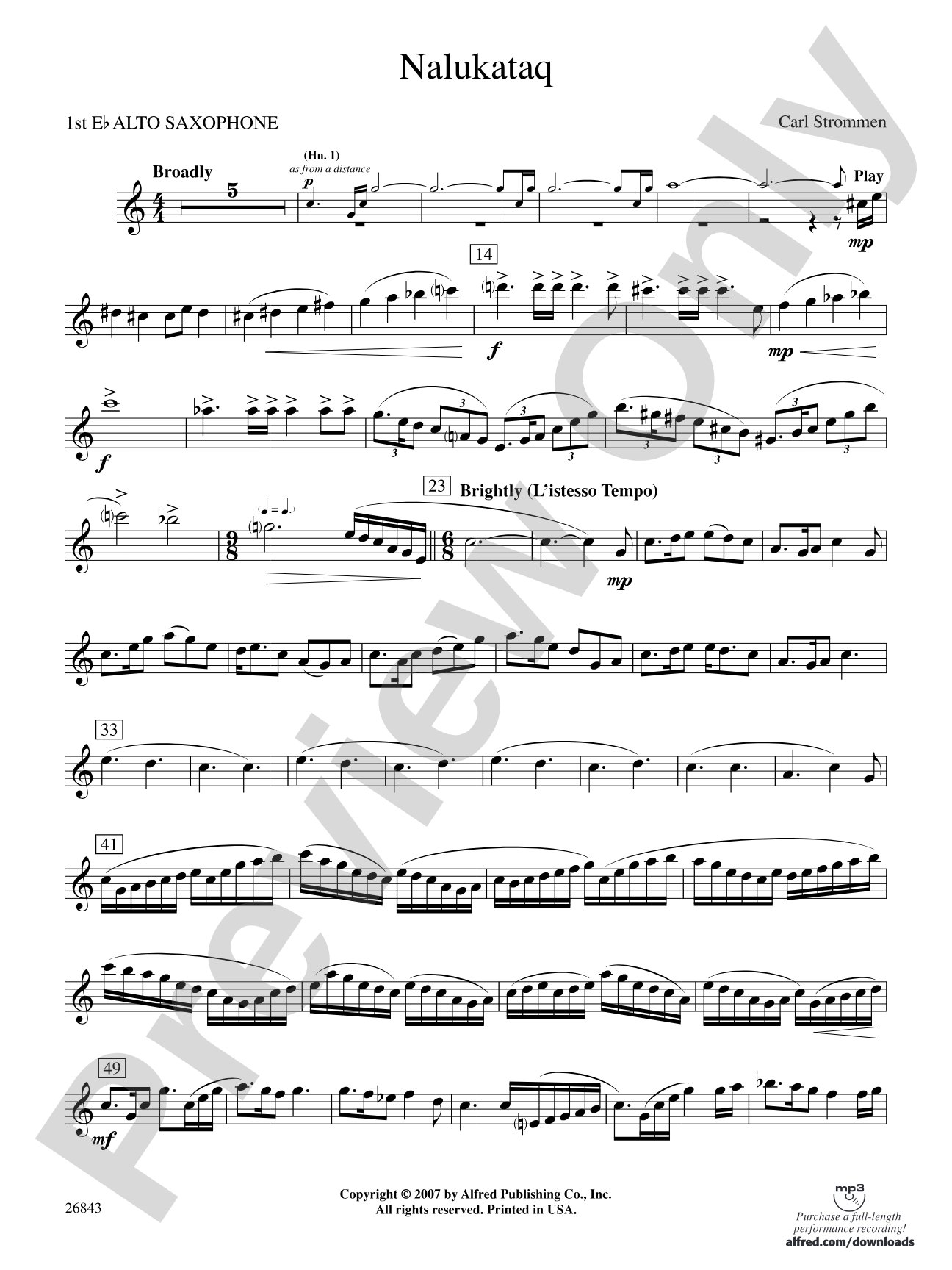 Nalukataq: E-flat Alto Saxophone
