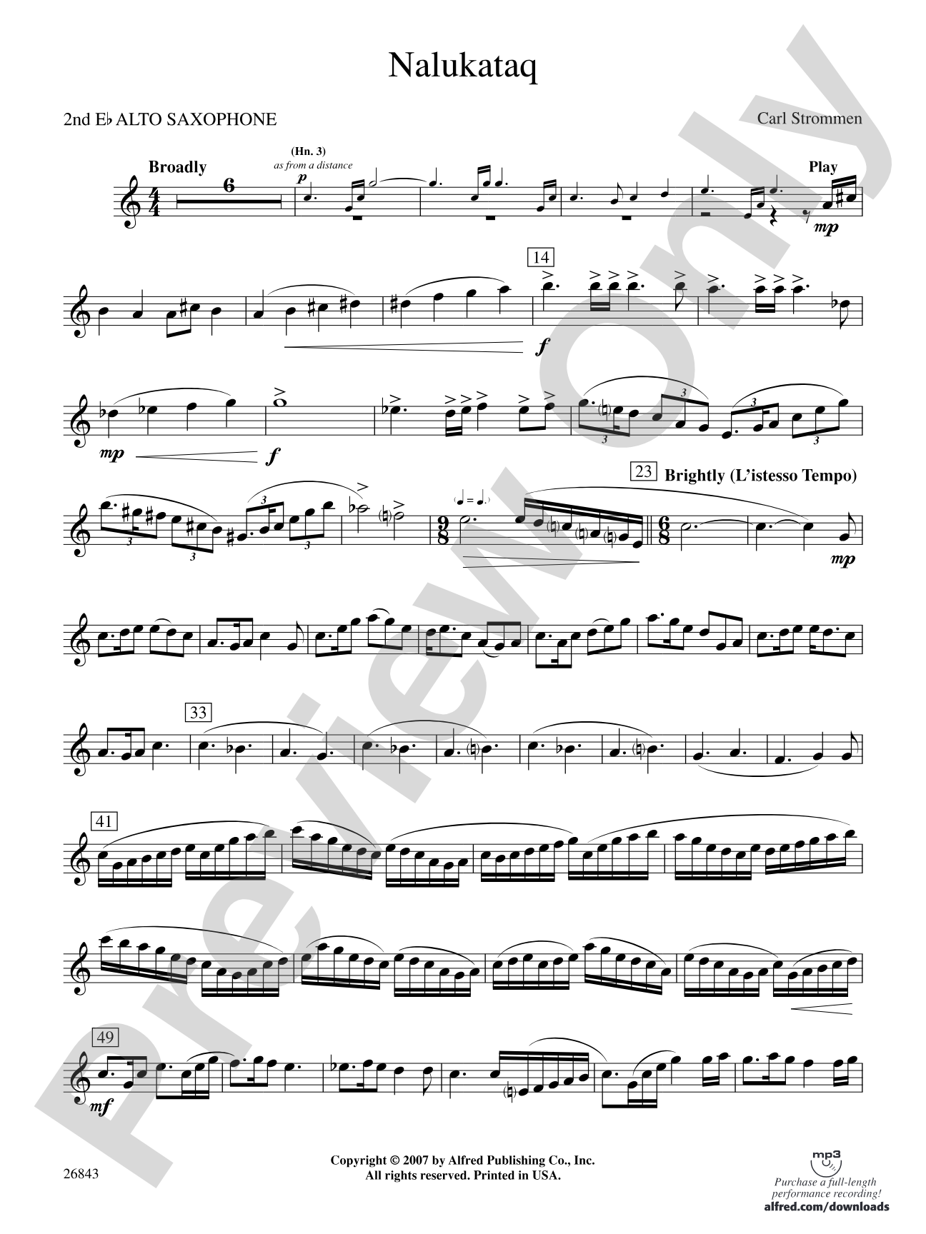Nalukataq: 2nd E-flat Alto Saxophone