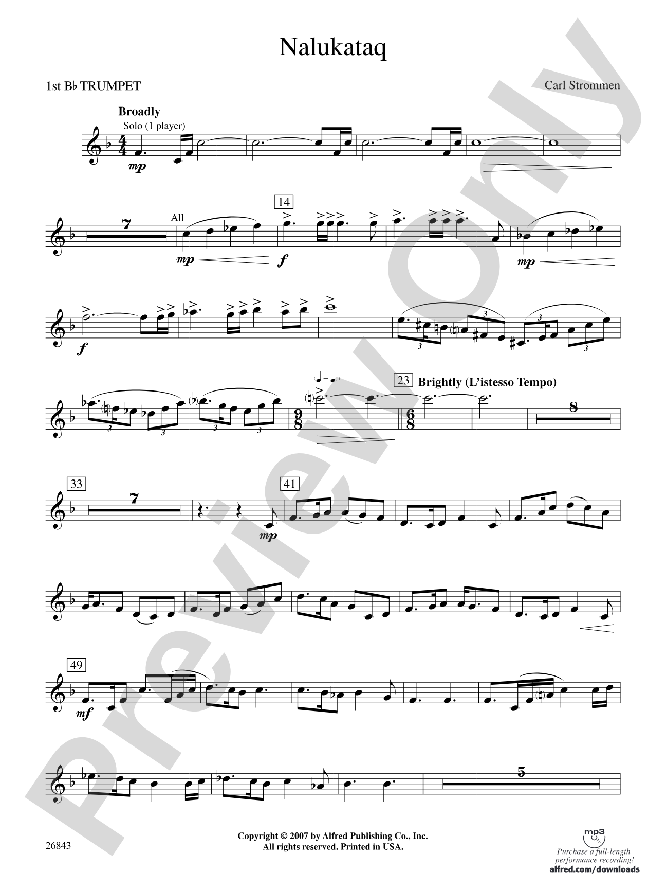 Nalukataq: 1st B-flat Trumpet
