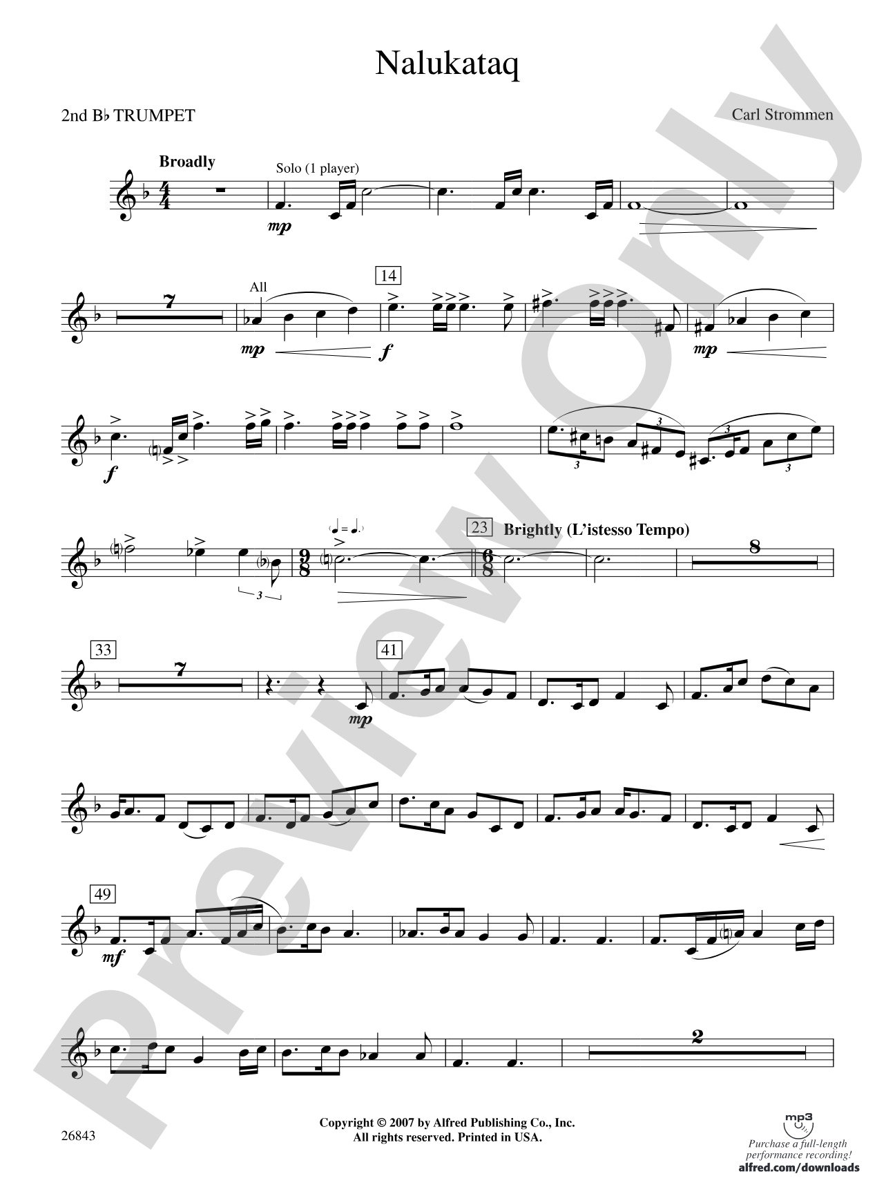 Nalukataq: 2nd B-flat Trumpet