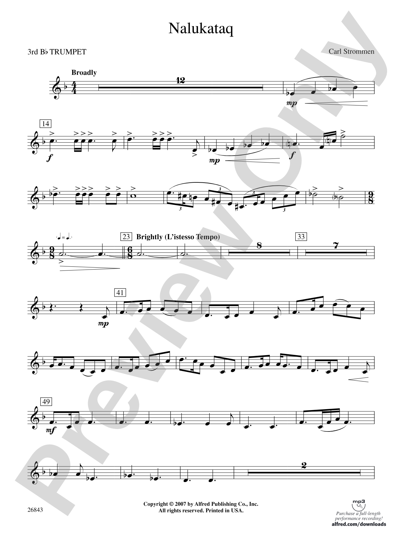 Nalukataq: 3rd B-flat Trumpet