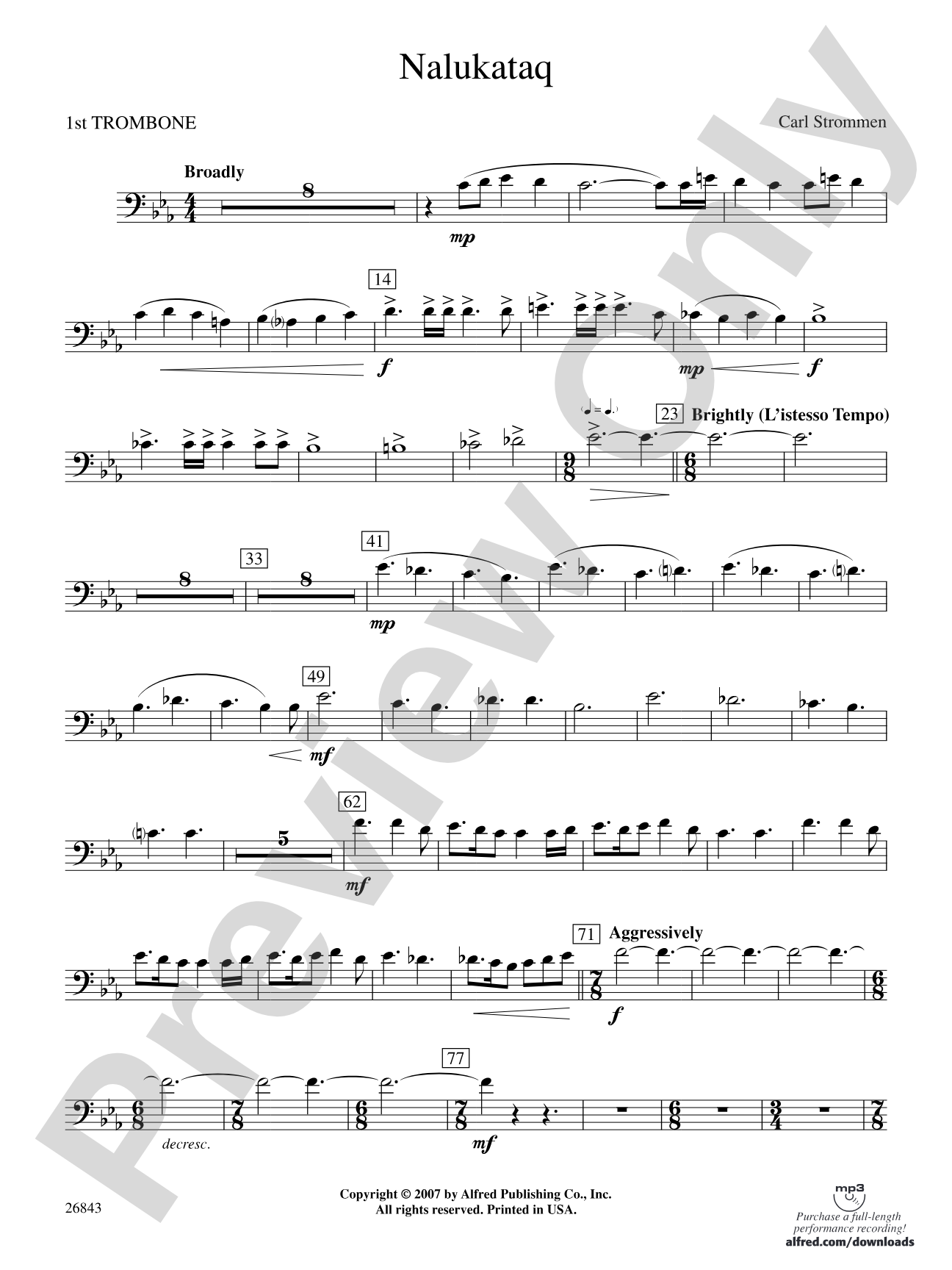Nalukataq: 1st Trombone