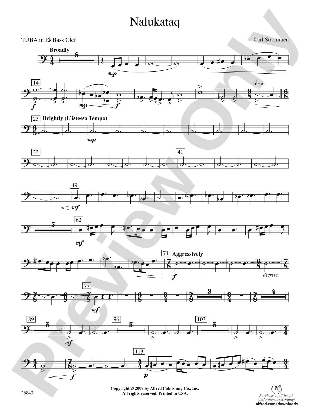 Nalukataq: (wp) E-flat Tuba B.C.