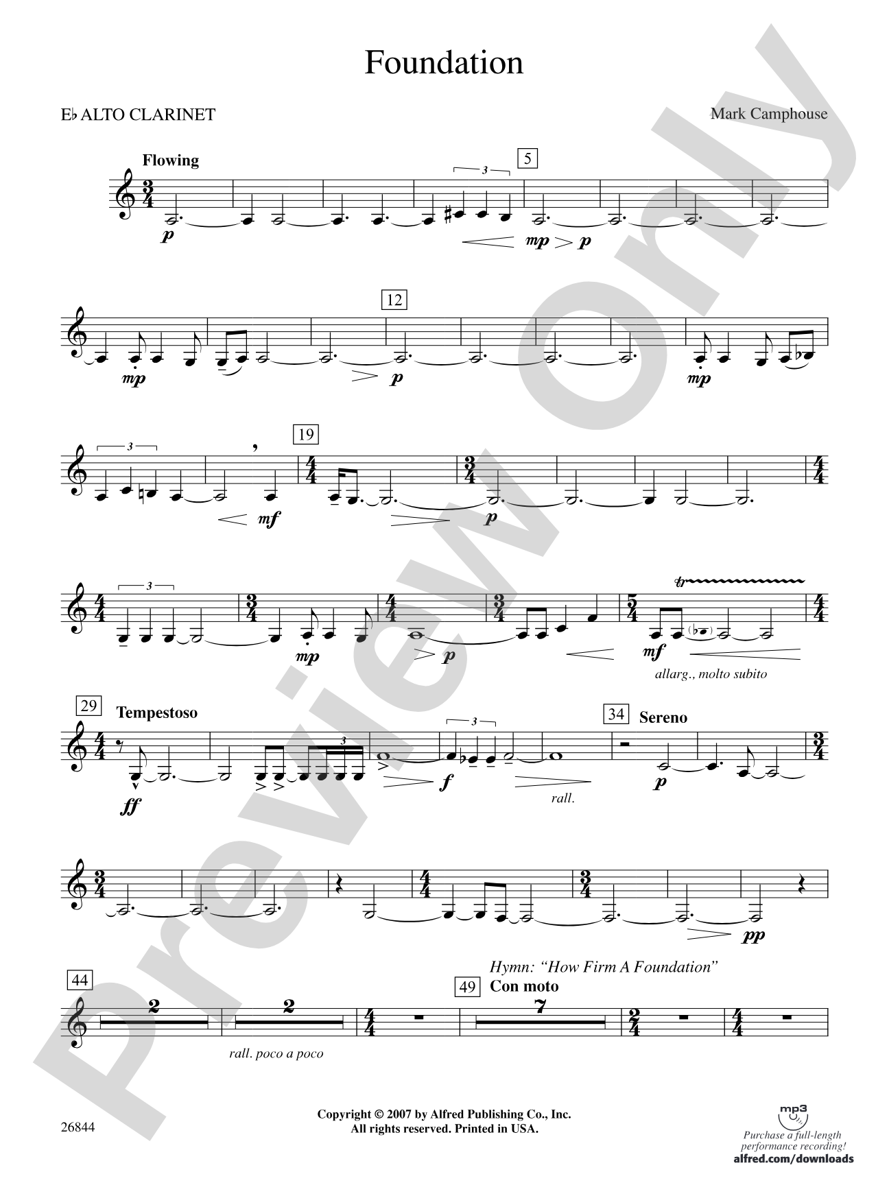 Foundation: E-flat Alto Clarinet