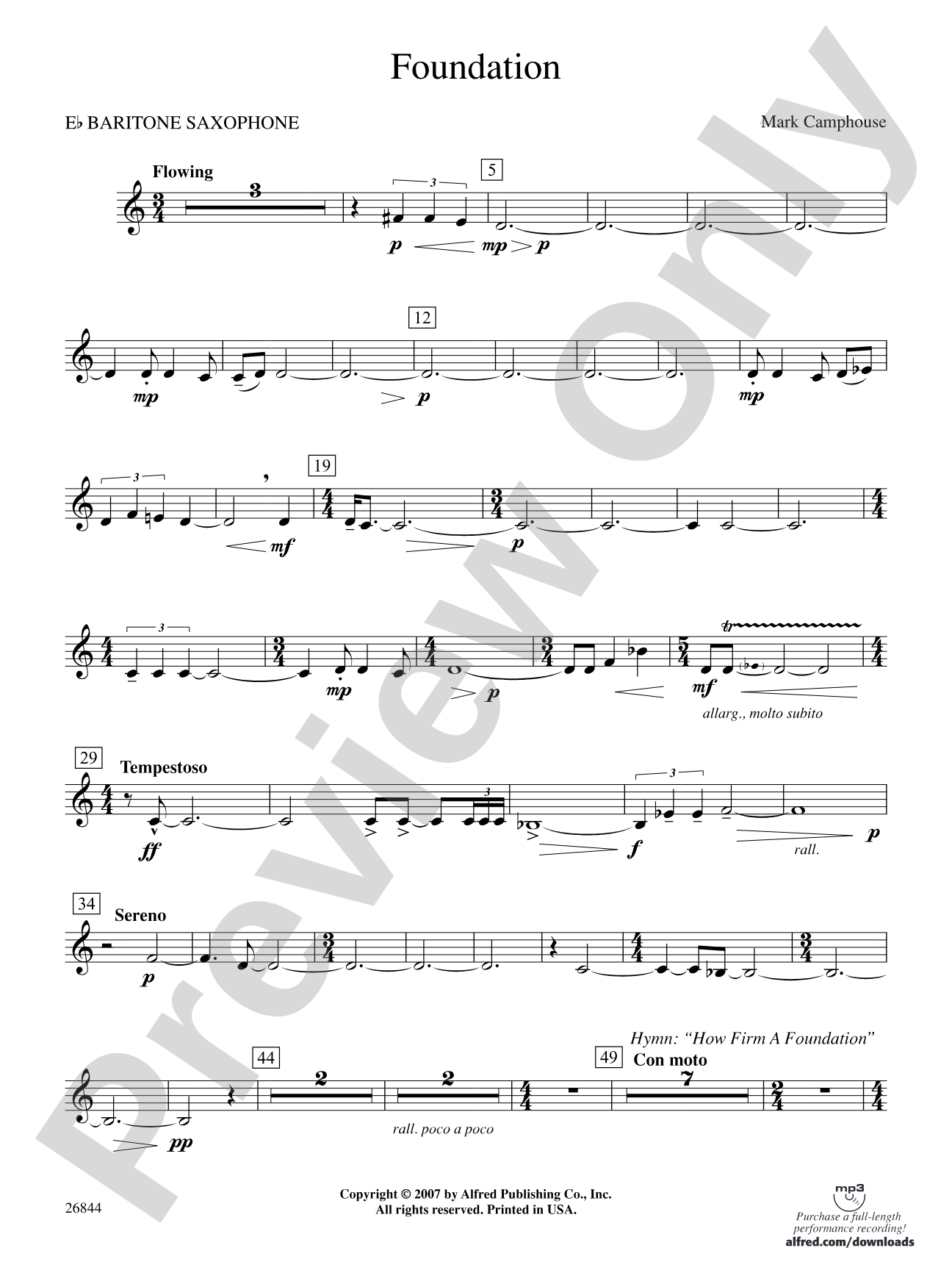 Foundation: E-flat Baritone Saxophone