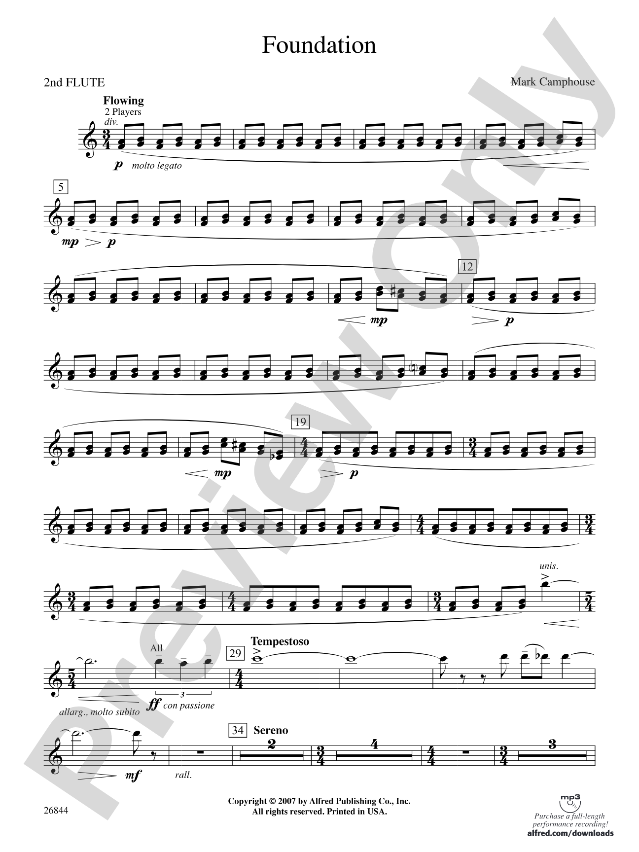 Foundation: 2nd Flute