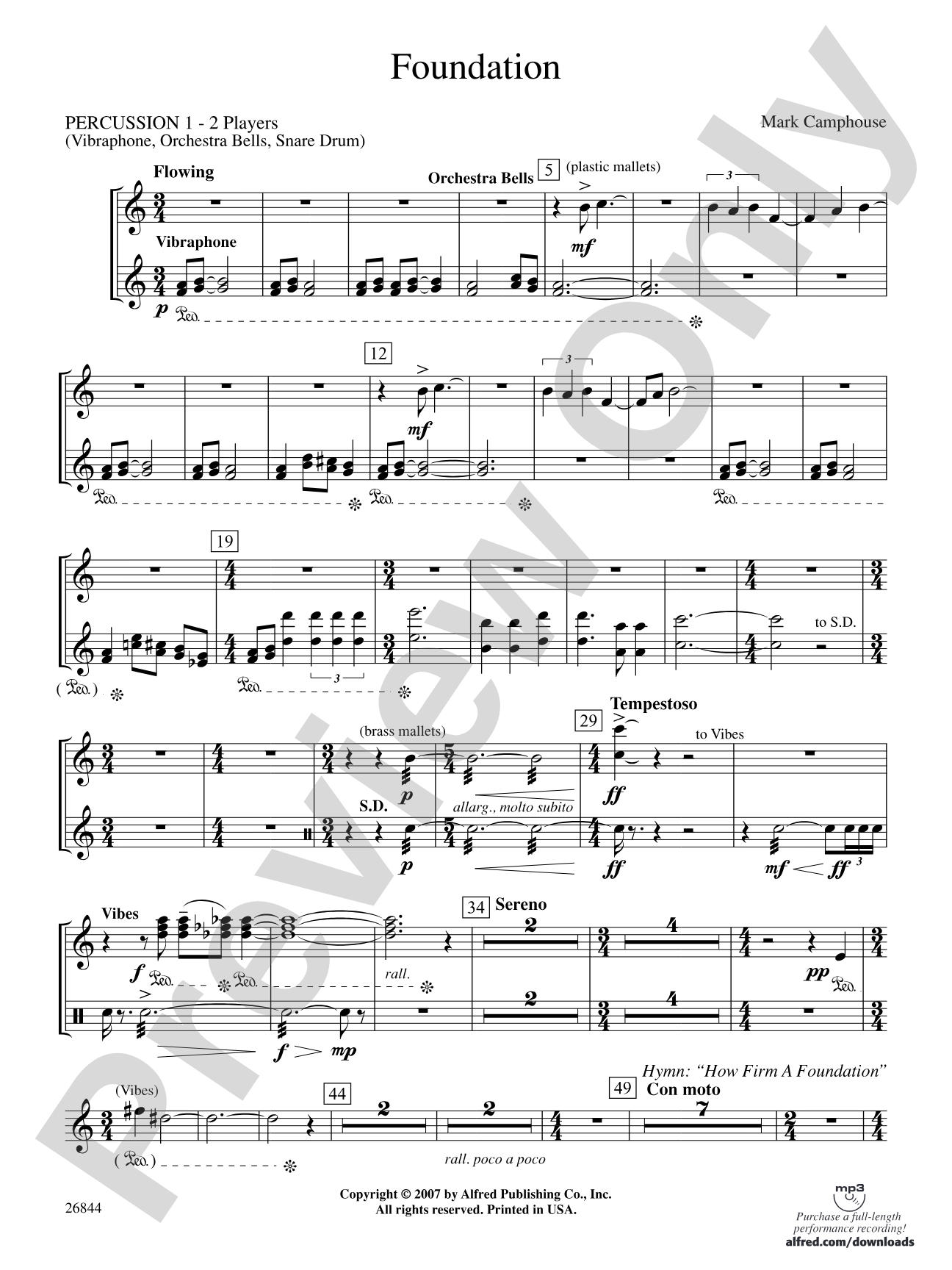 Foundation: 1st Percussion