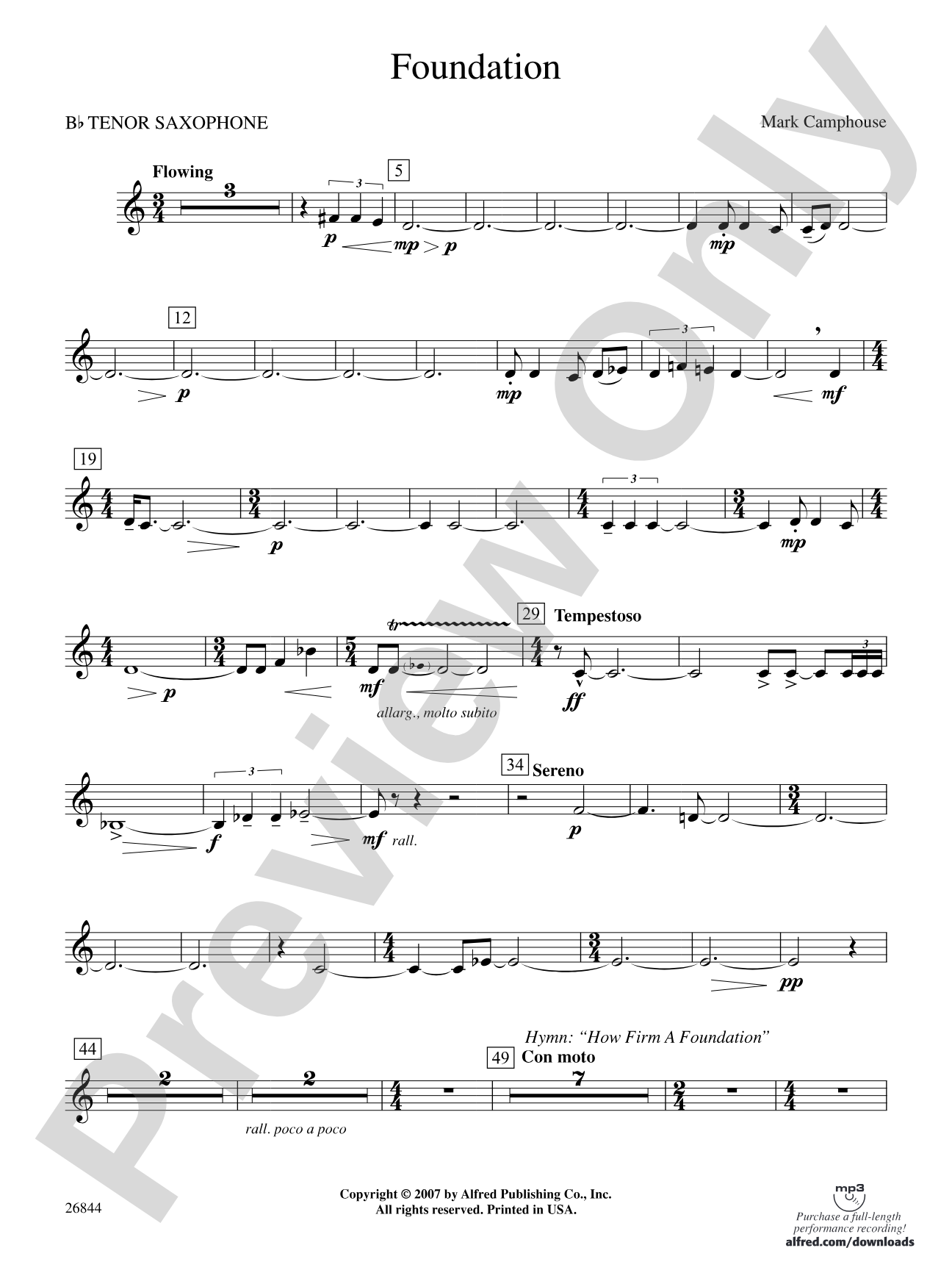 Foundation: B-flat Tenor Saxophone