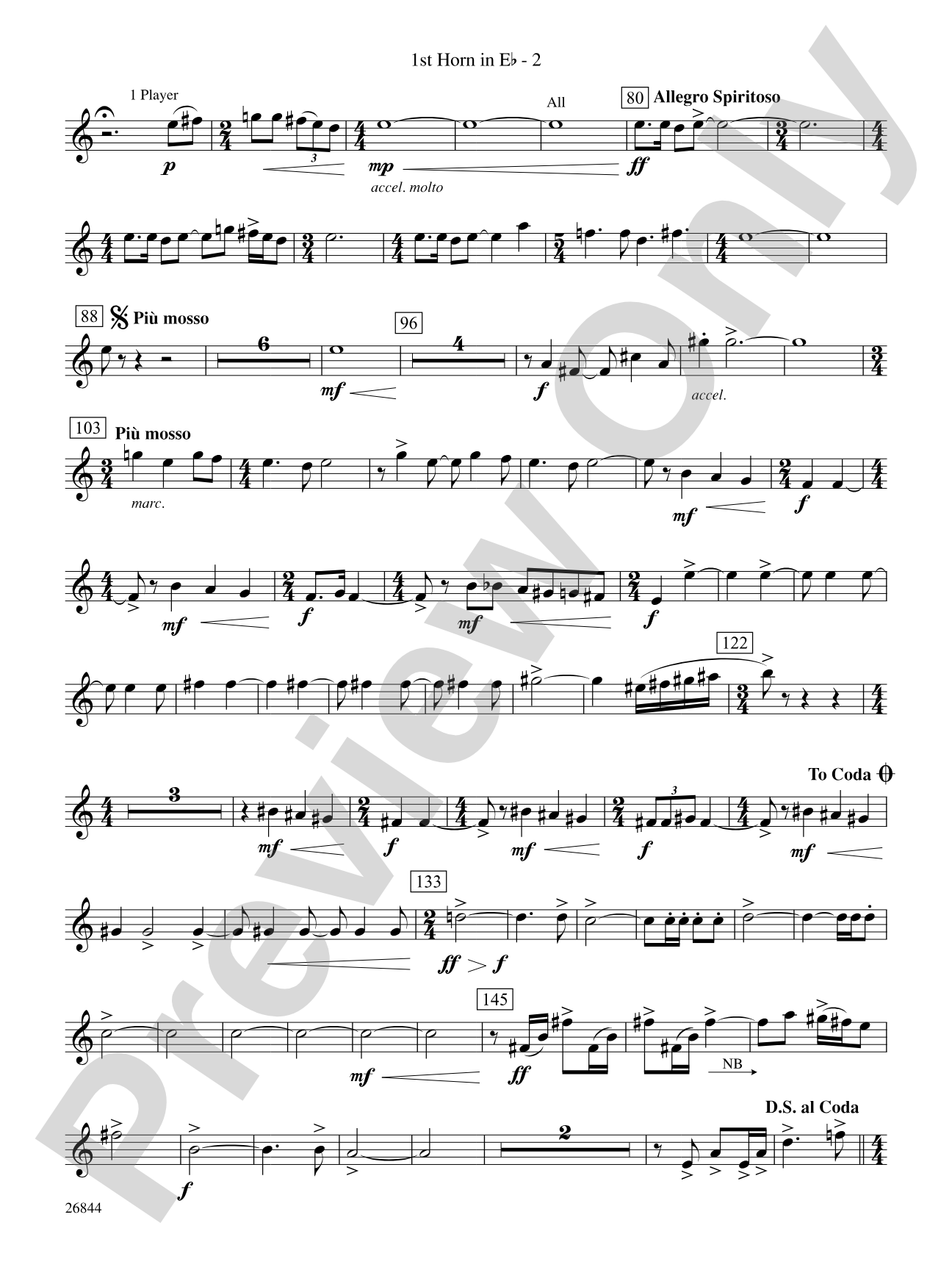 Foundation: (wp) 1st Horn in E-flat