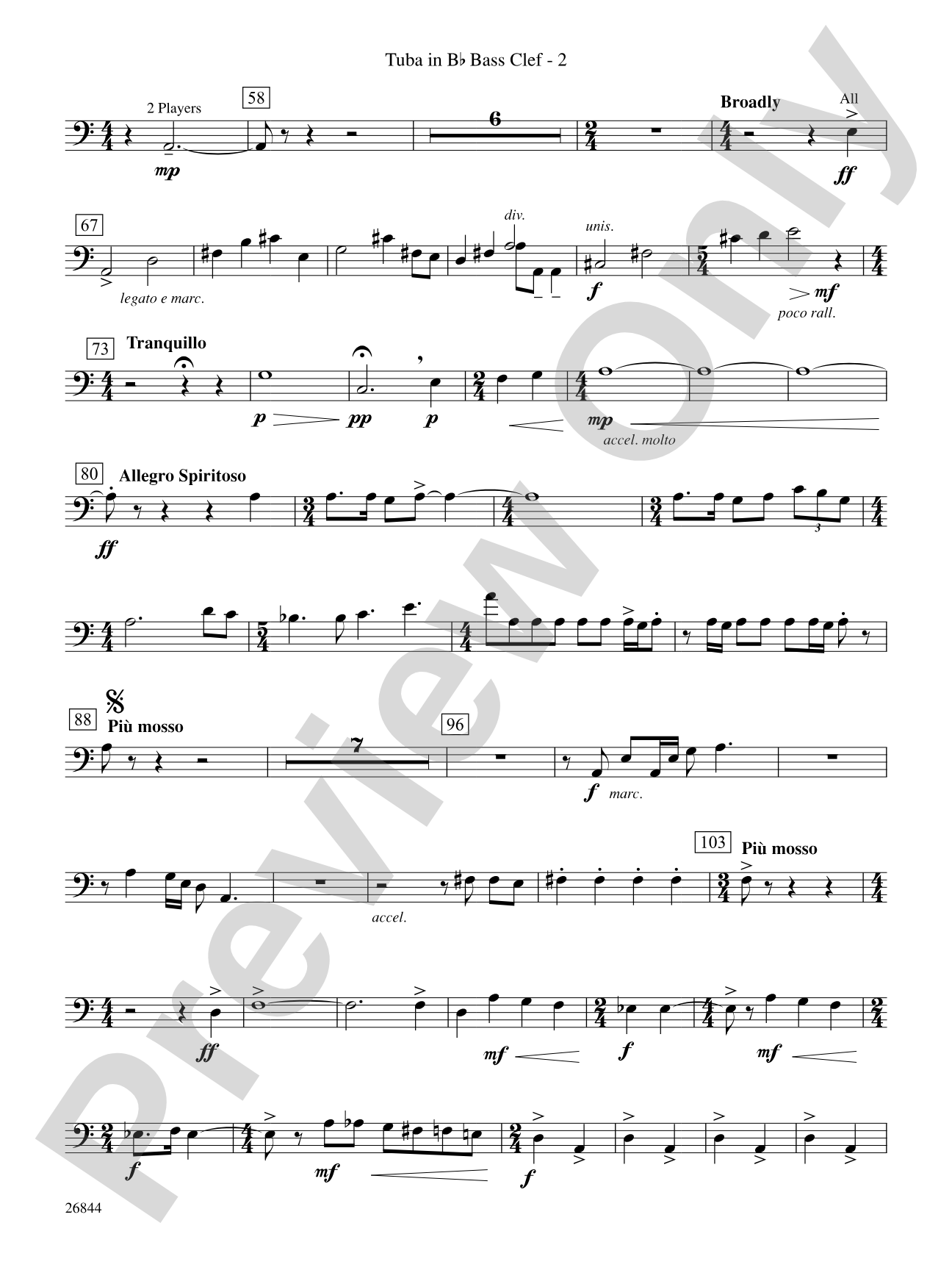 Foundation: (wp) B-flat Tuba B.C.