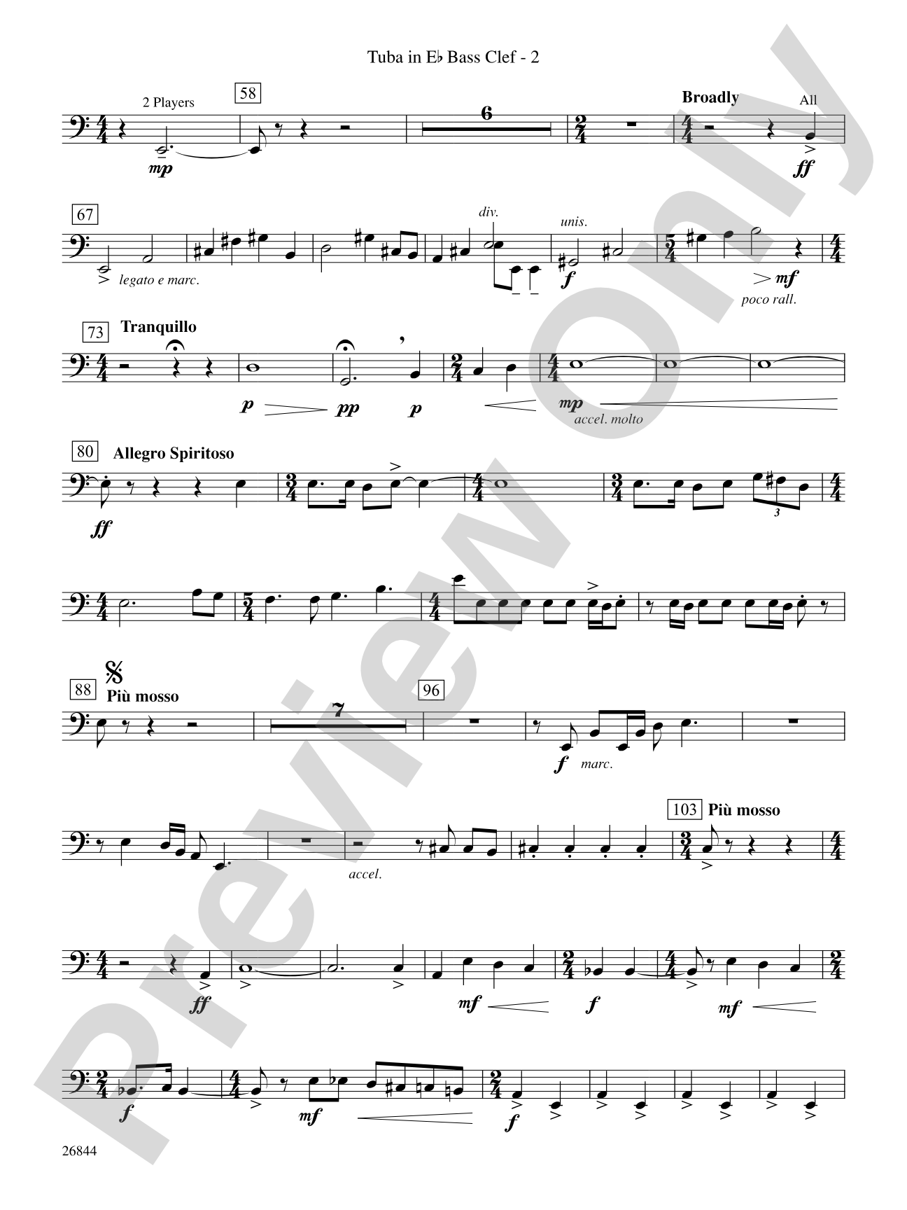 Foundation: (wp) E-flat Tuba B.C.