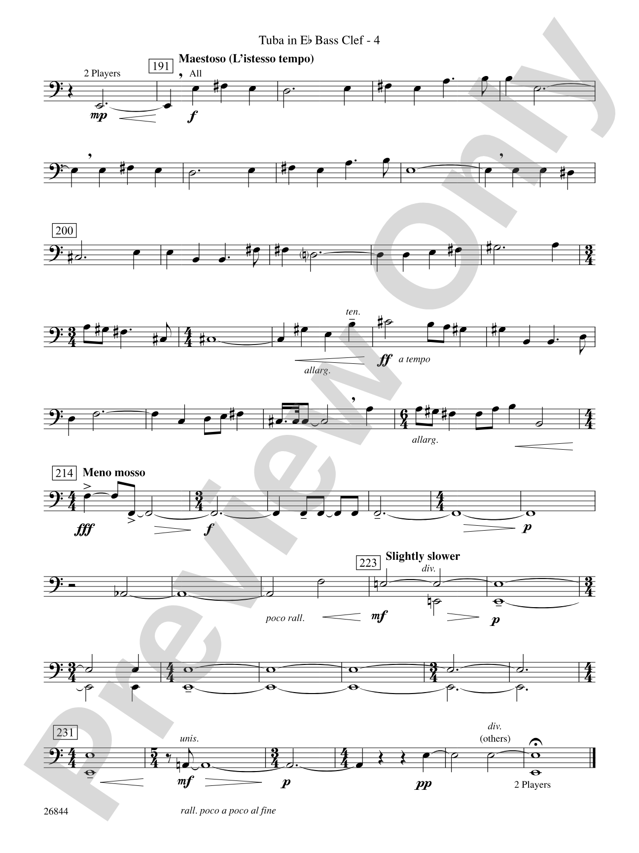 Foundation: (wp) E-flat Tuba B.C.