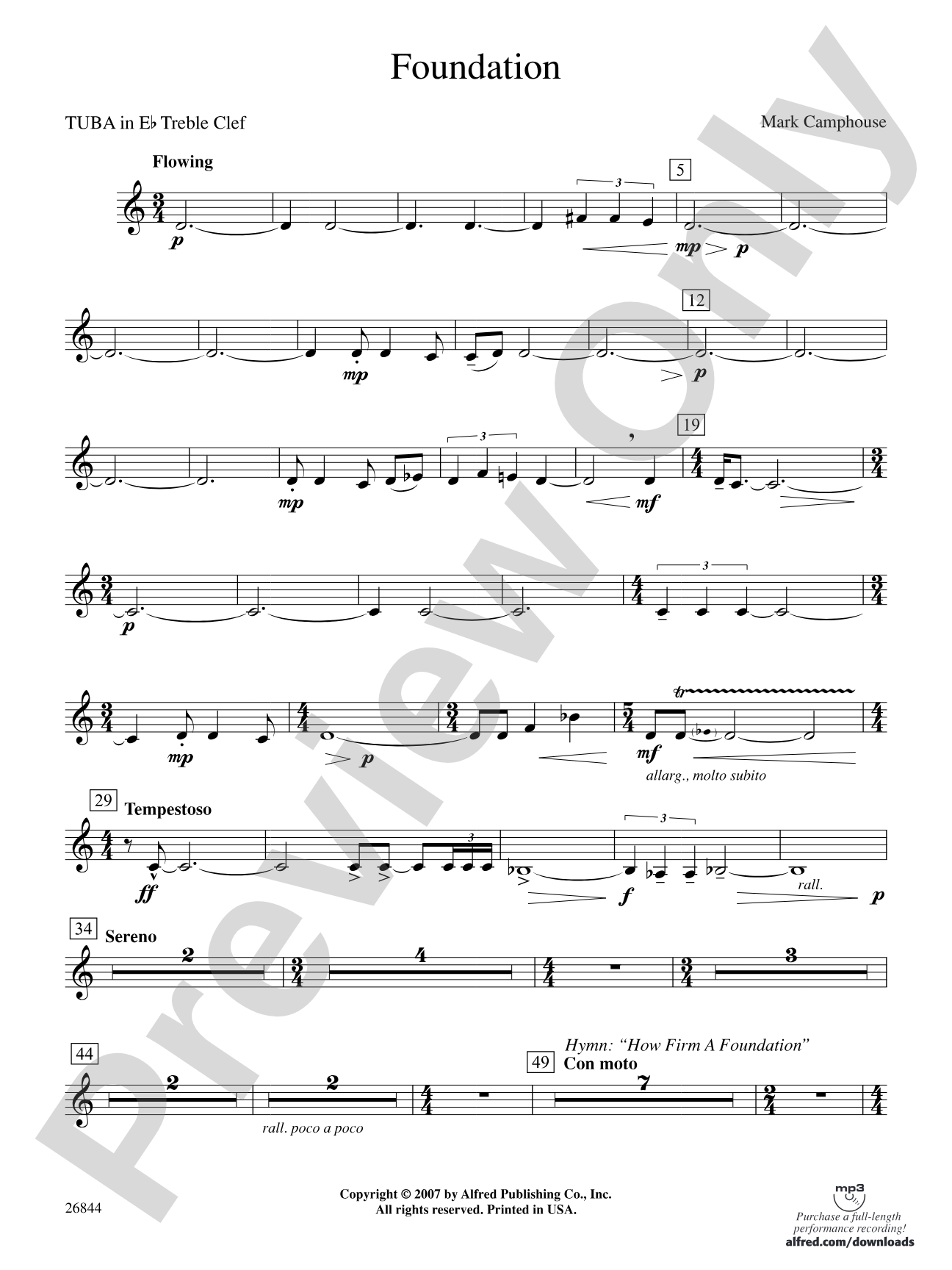 Foundation: (wp) E-flat Tuba T.C.