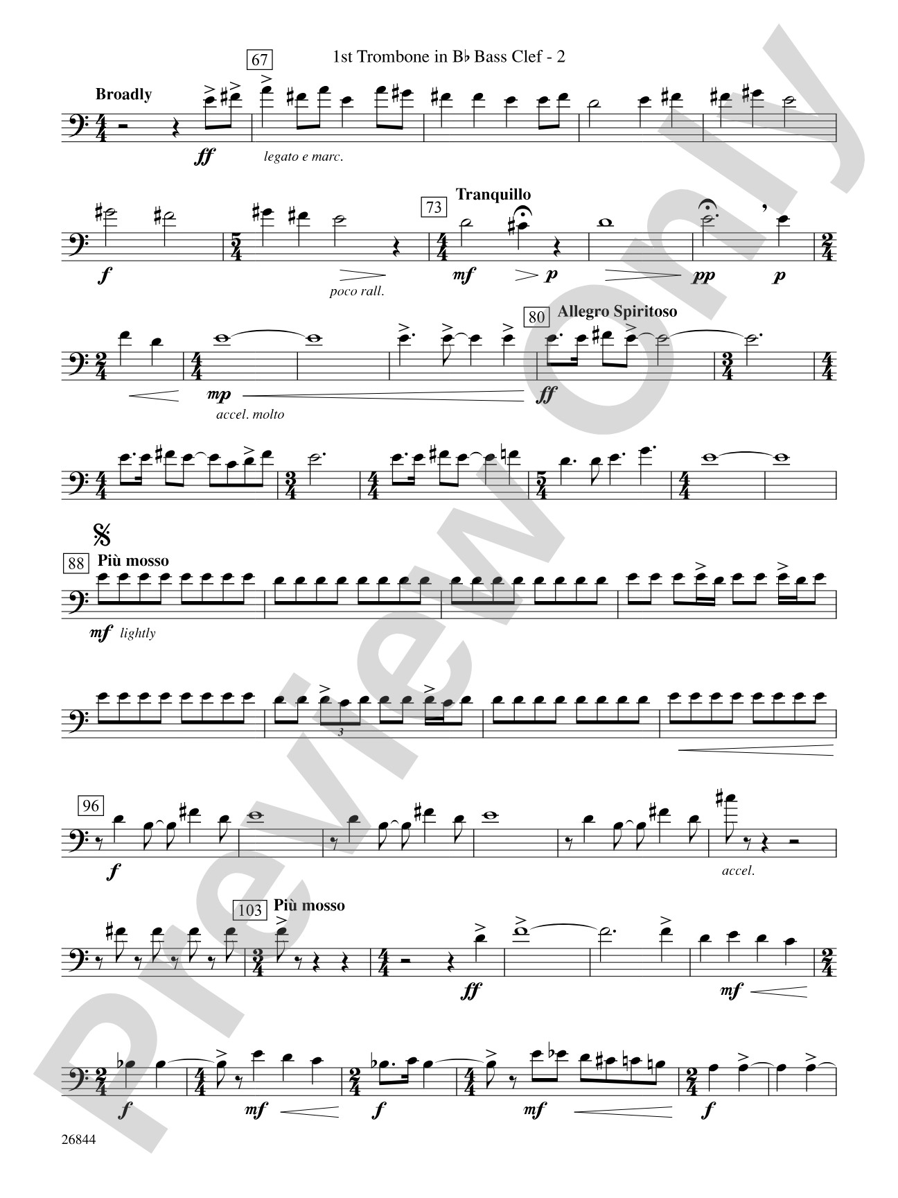 Foundation: (wp) 1st B-flat Trombone B.C.