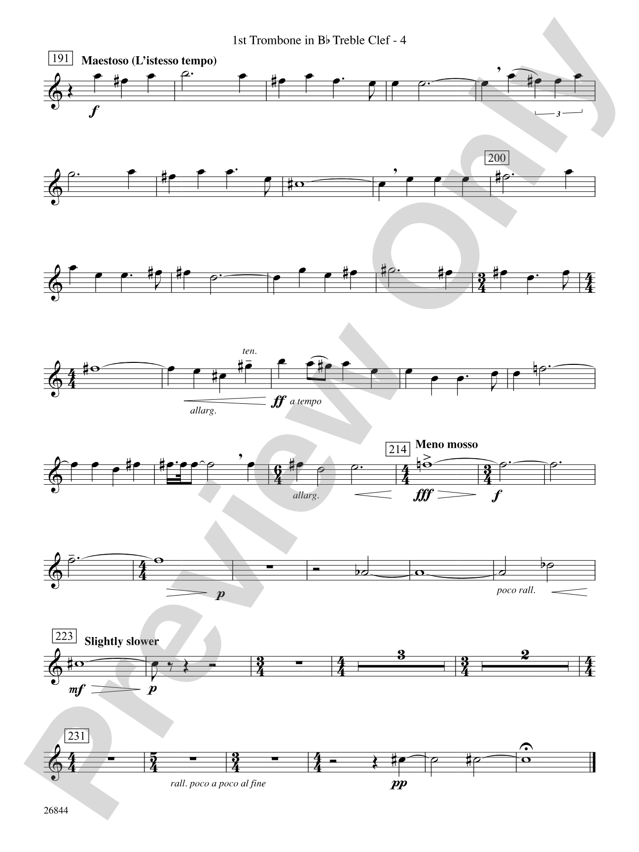 Foundation: (wp) 1st B-flat Trombone T.C.