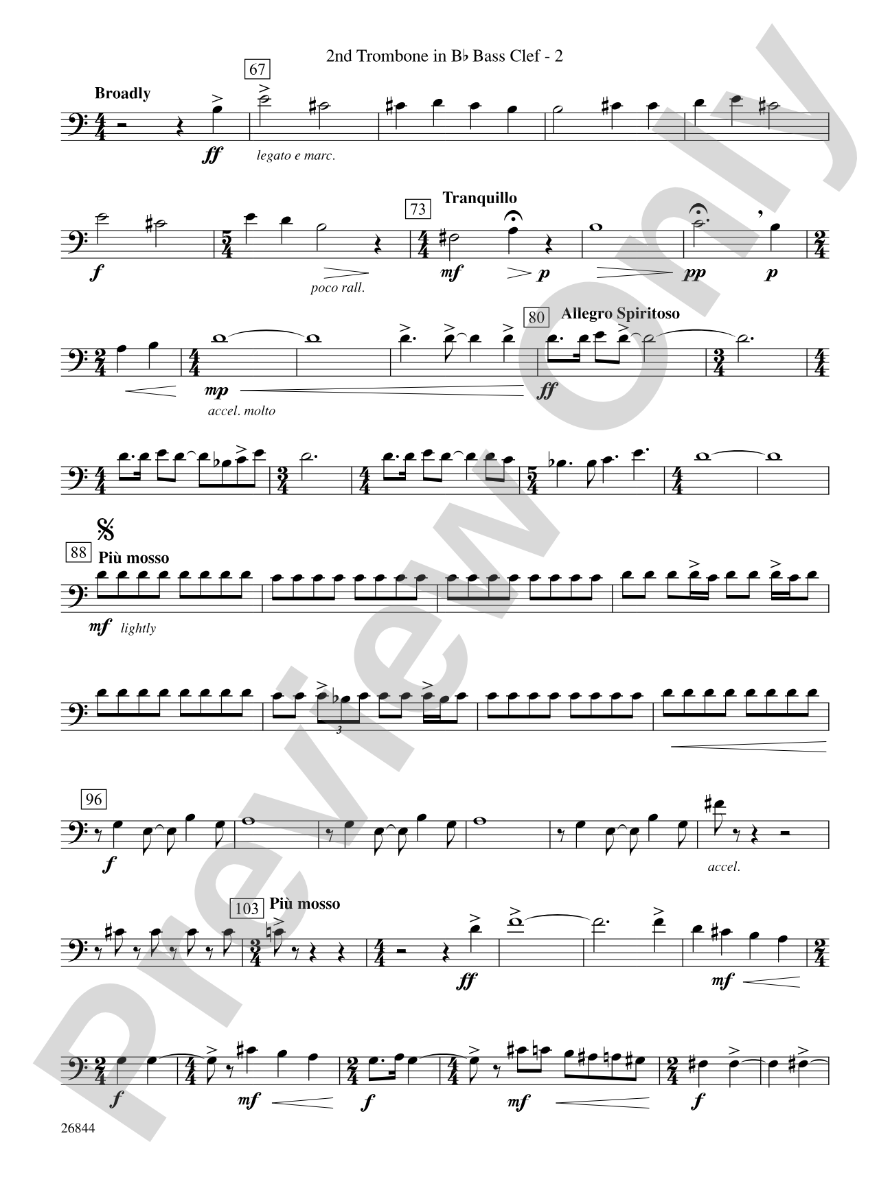 Foundation: (wp) 2nd B-flat Trombone B.C.