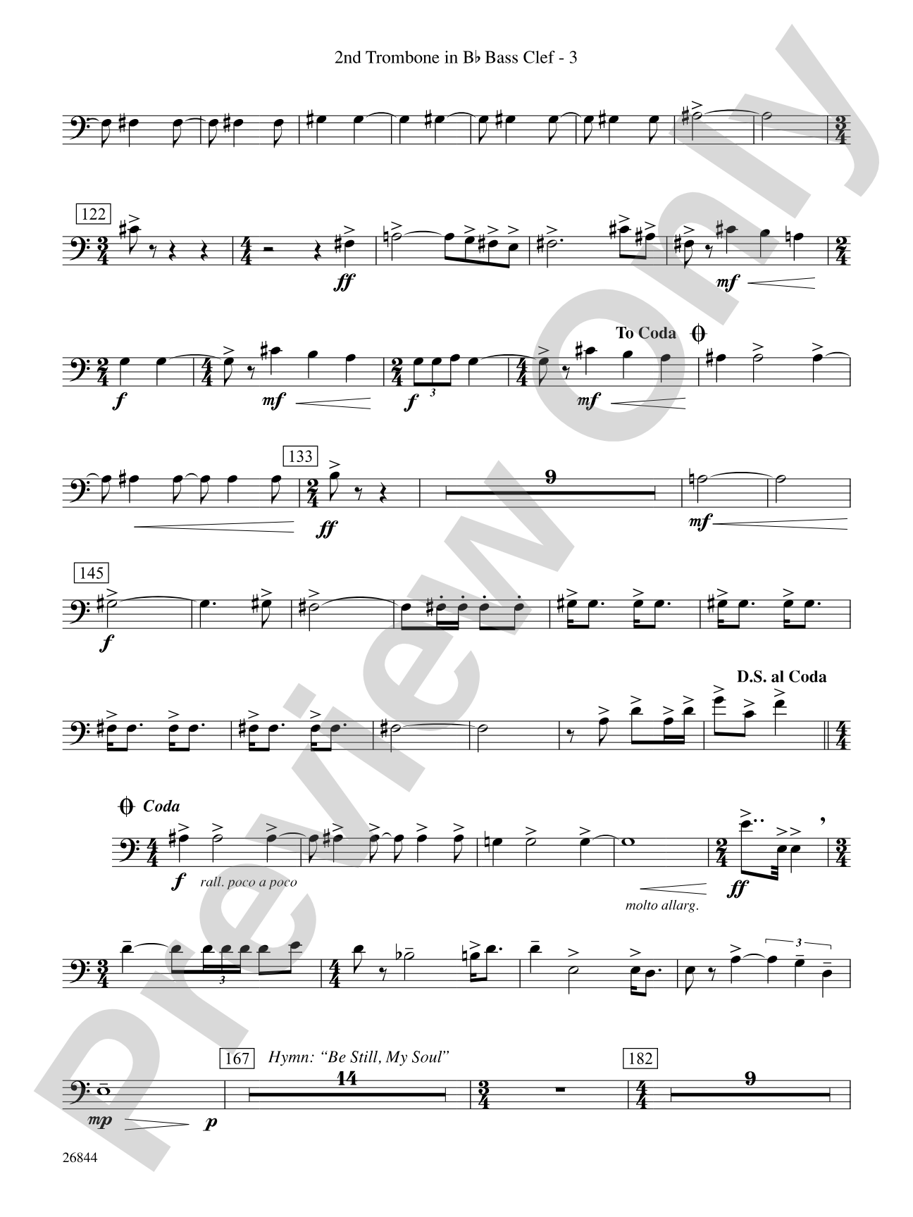 Foundation: (wp) 2nd B-flat Trombone B.C.