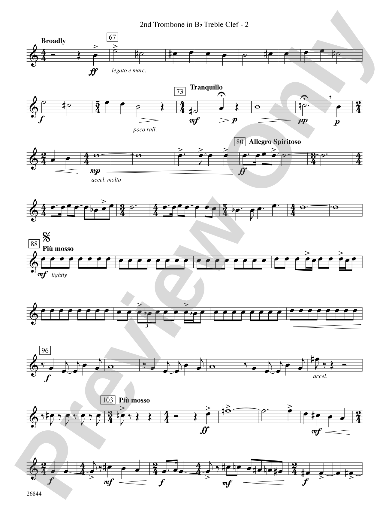 Foundation: (wp) 2nd B-flat Trombone T.C.