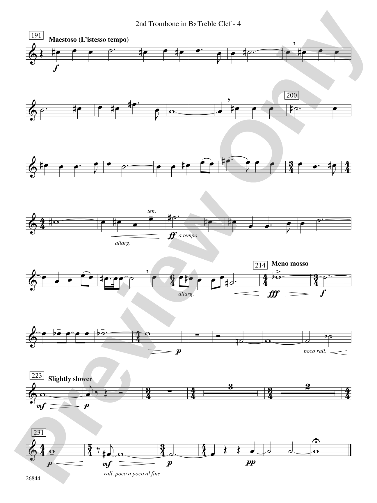 Foundation: (wp) 2nd B-flat Trombone T.C.