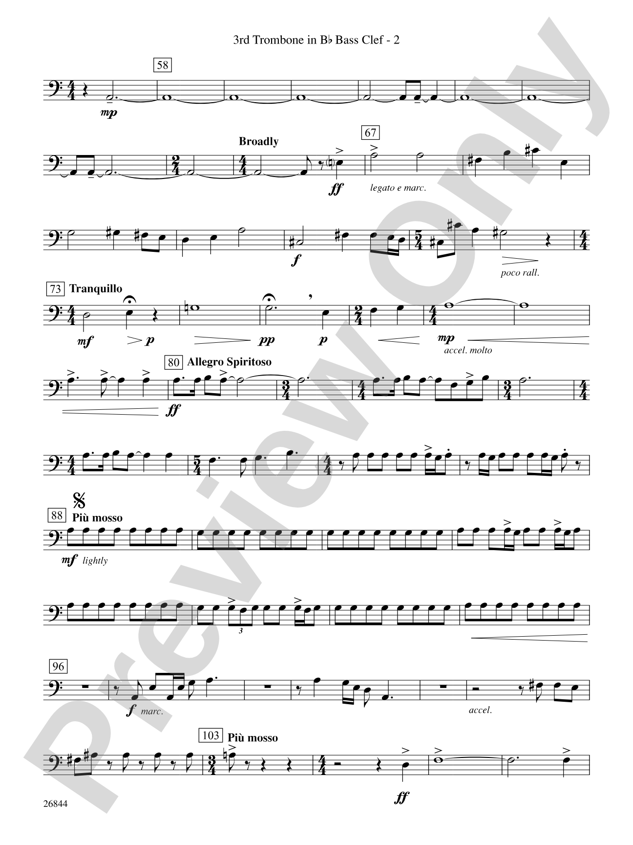 Foundation: (wp) 3rd B-flat Trombone B.C.