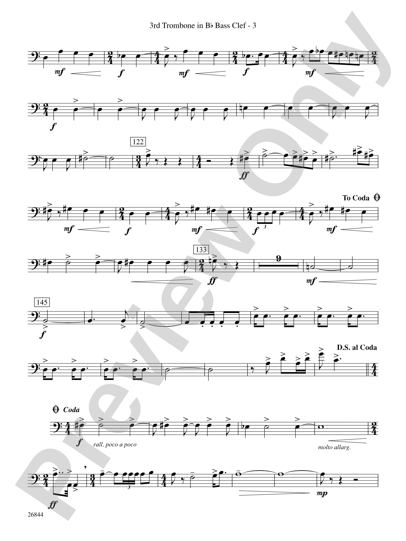 Foundation: (wp) 3rd B-flat Trombone B.C.