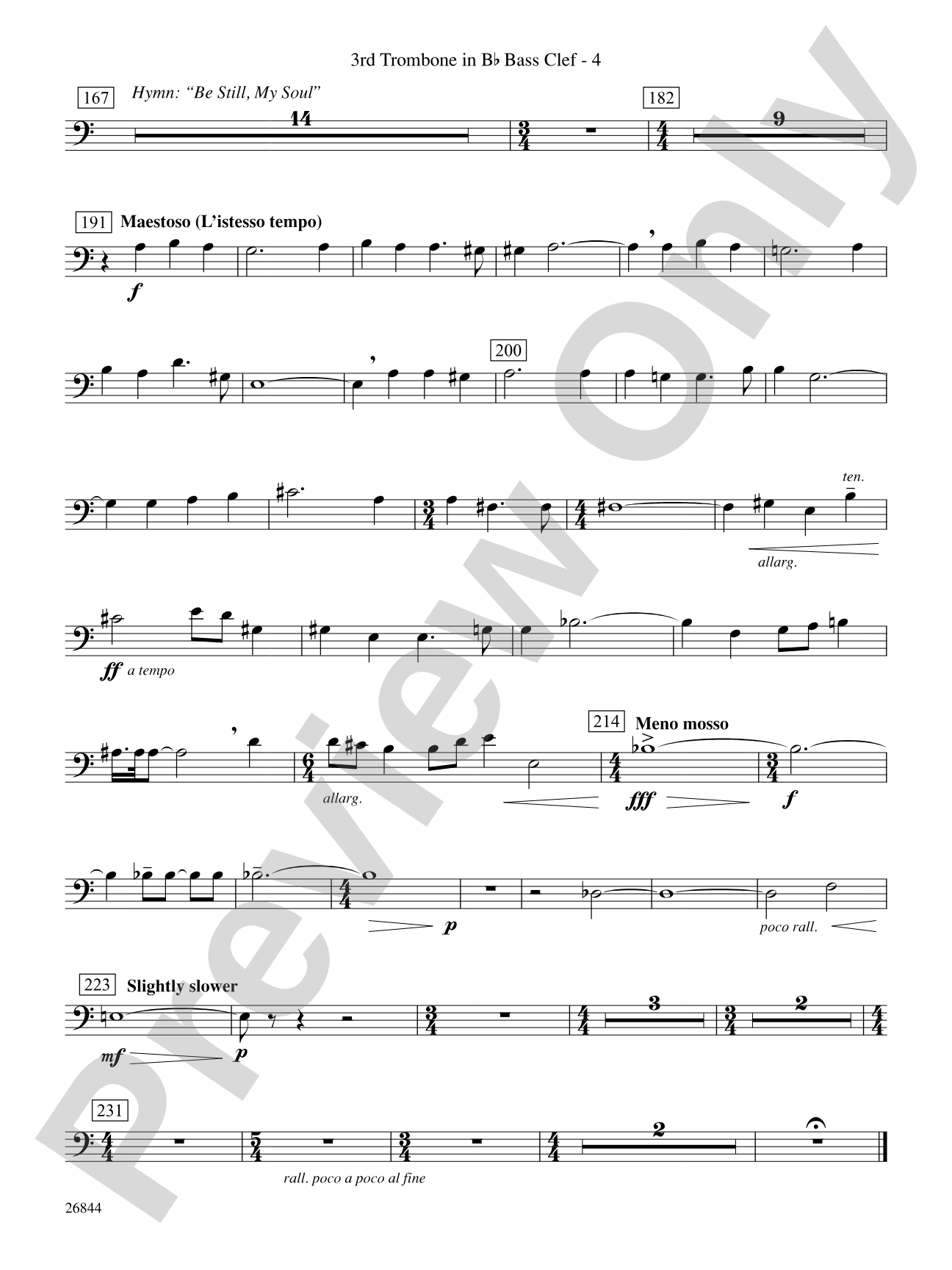 Foundation: (wp) 3rd B-flat Trombone B.C.