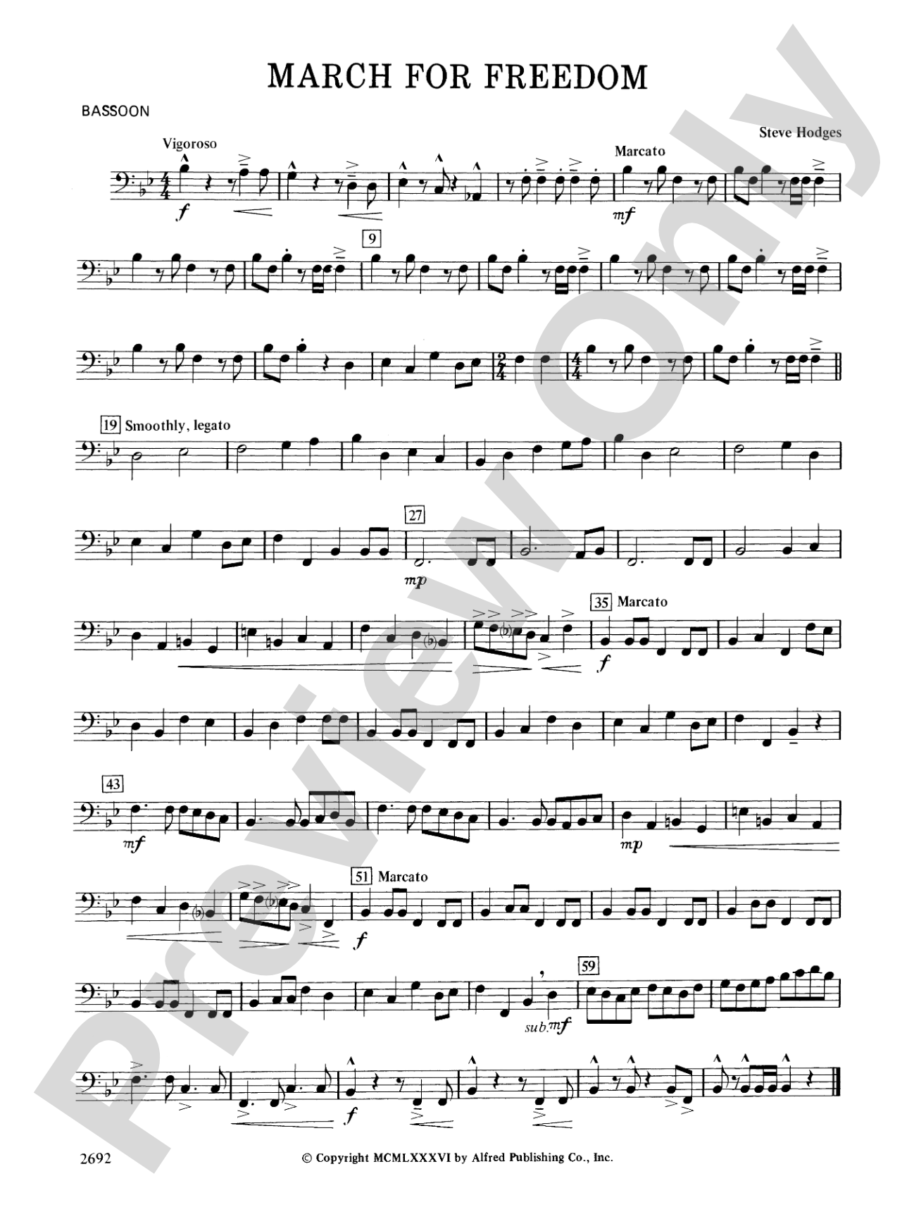 March for Freedom: Bassoon