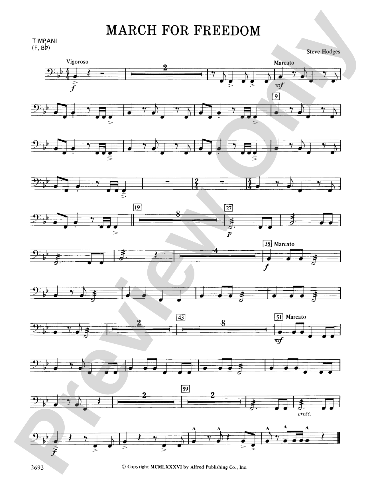 March for Freedom: Timpani