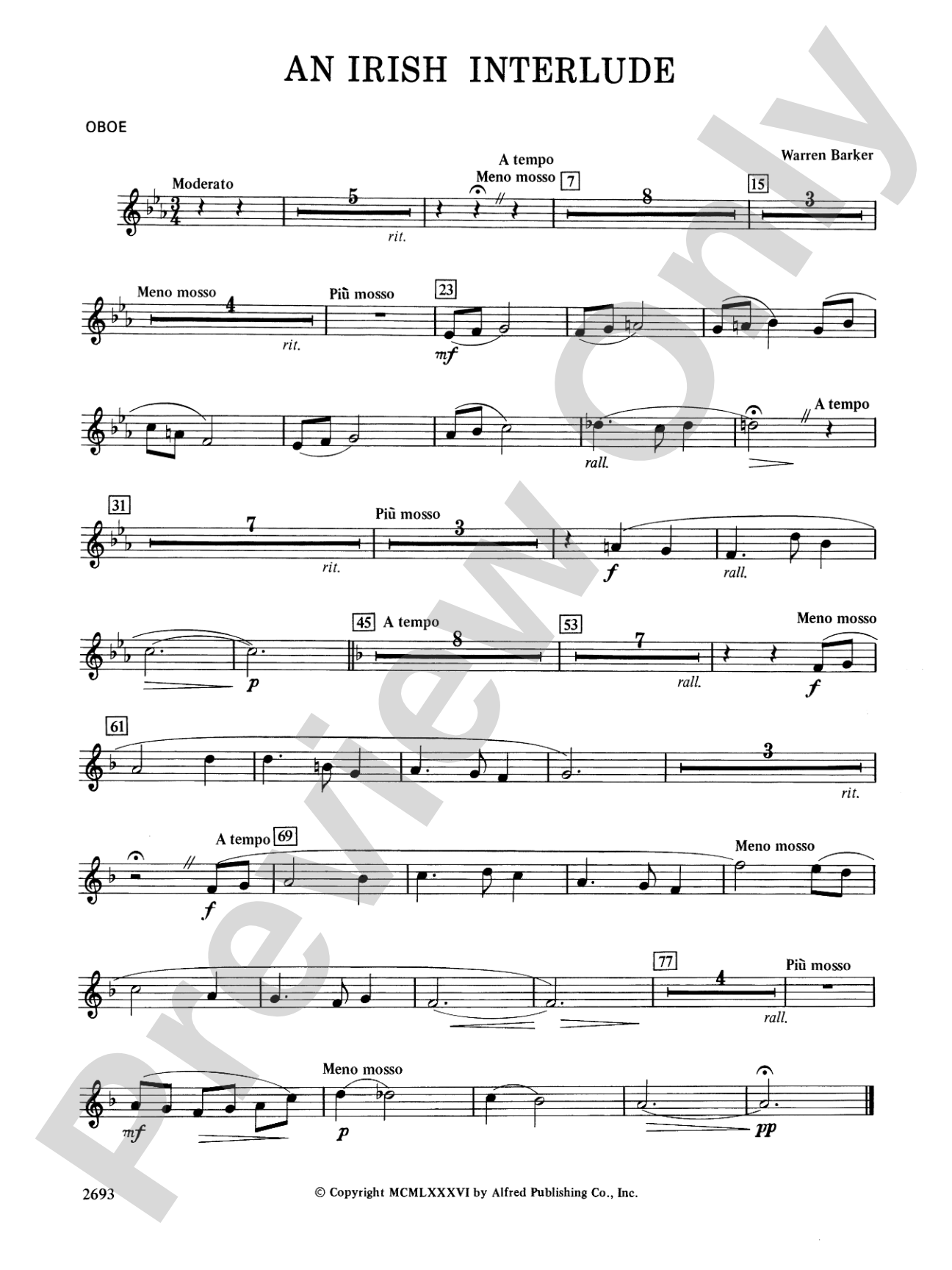 An Irish Interlude: Oboe